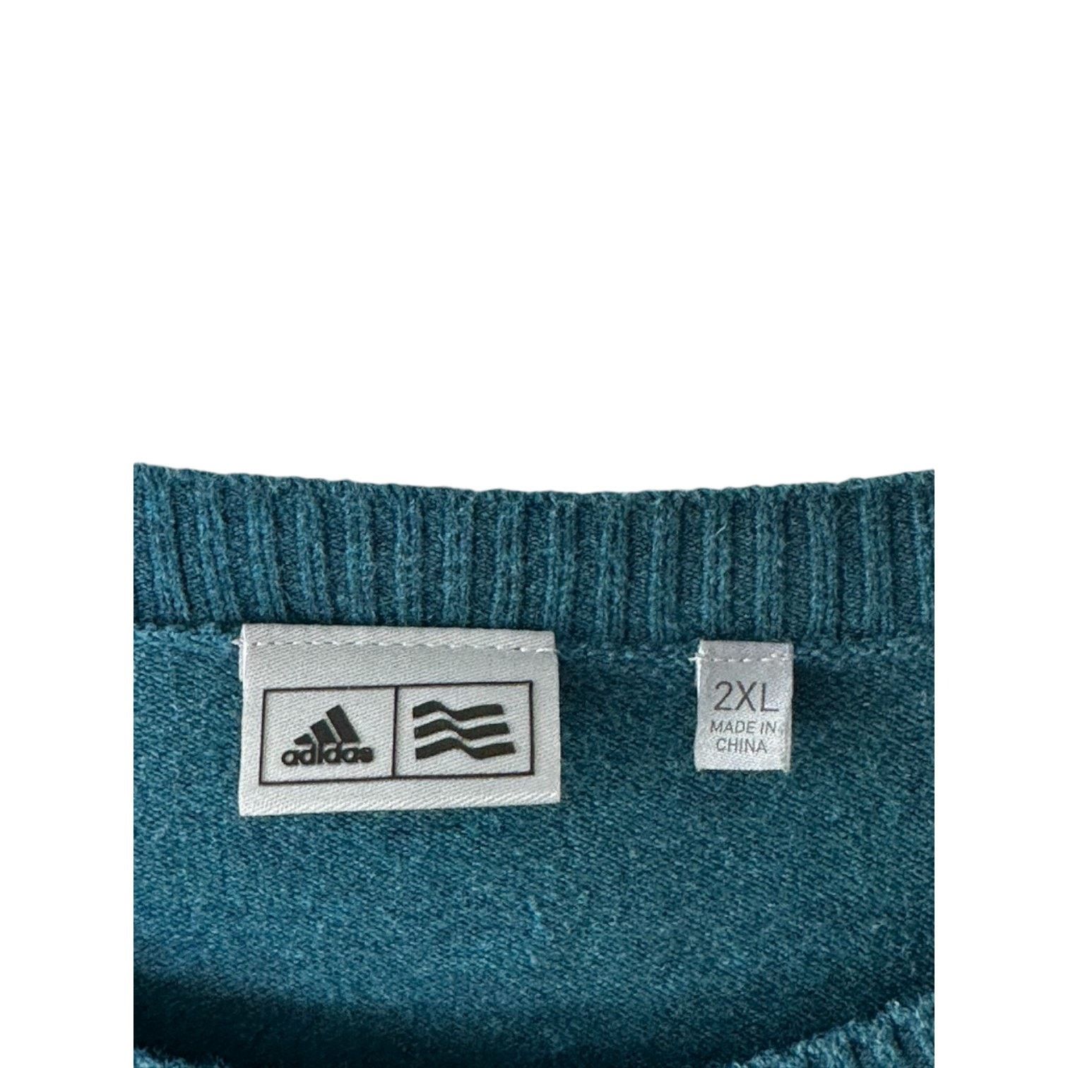 Adidas Adidas Green Ombre Long Sleeve Knit Sweater Men's 2XL Size US XXL / EU 58 / 5 - 4 Thumbnail