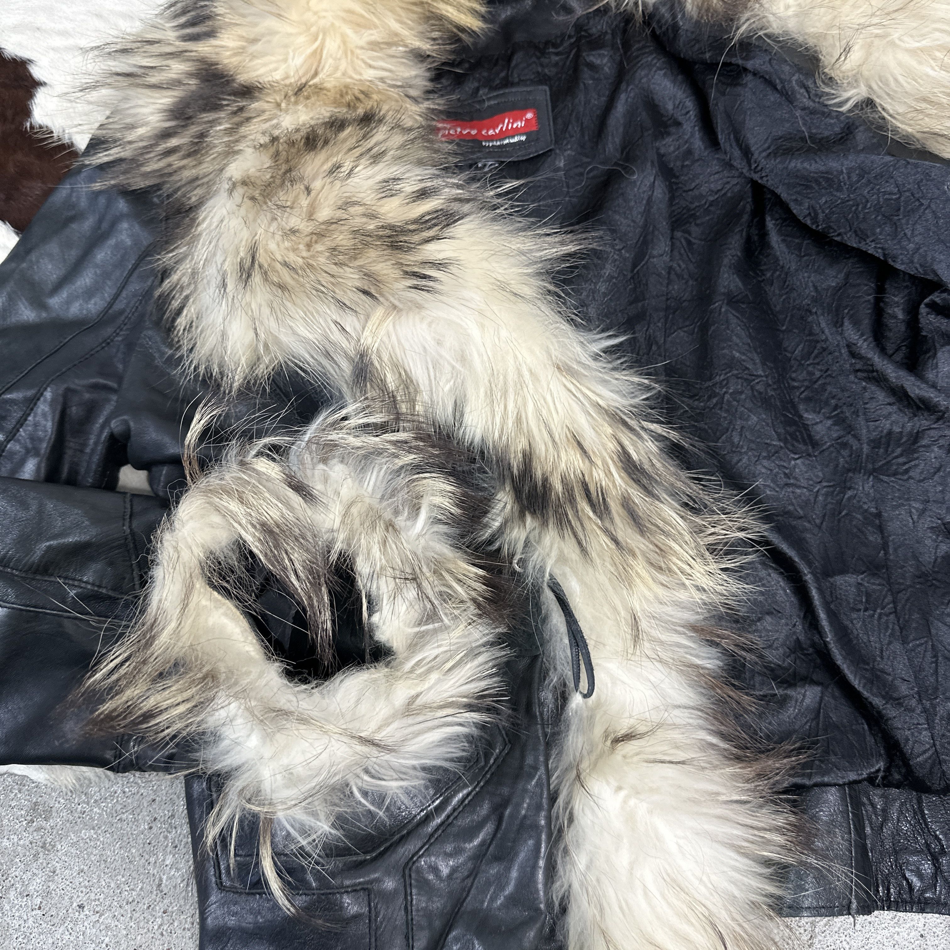 Vintage Vintage Avant Garde Real Leather & Fur Opium 90s Jacket Size M / US 6-8 / IT 42-44 - 9 Thumbnail