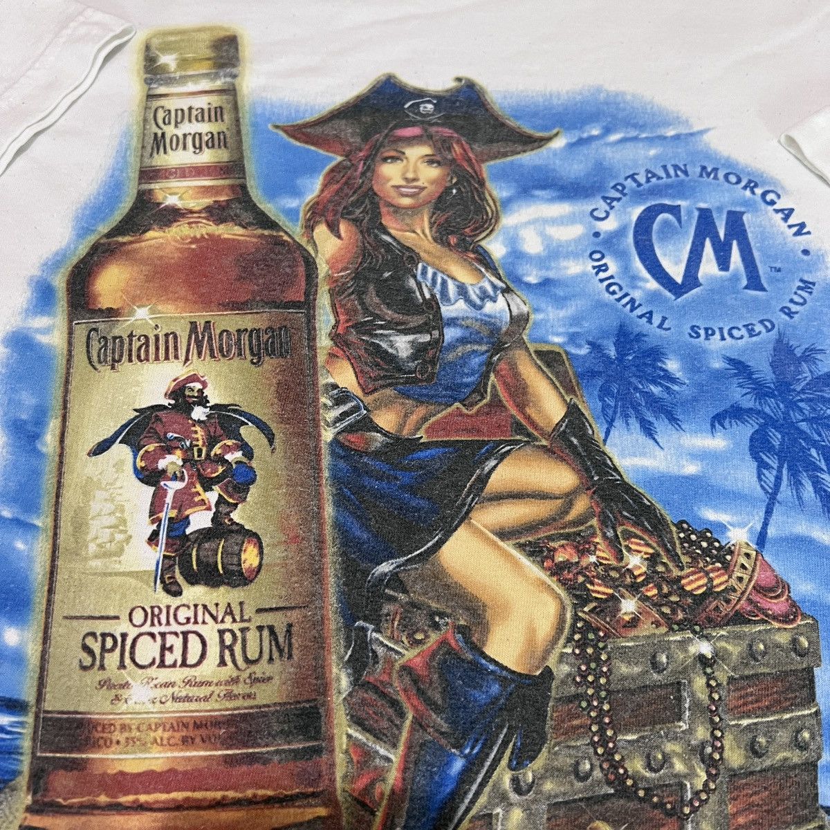 Japanese Brand × Vintage Vintage Y2K Captain Morgan Promo Tee Size US M / EU 48-50 / 2 - 1 Thumbnail