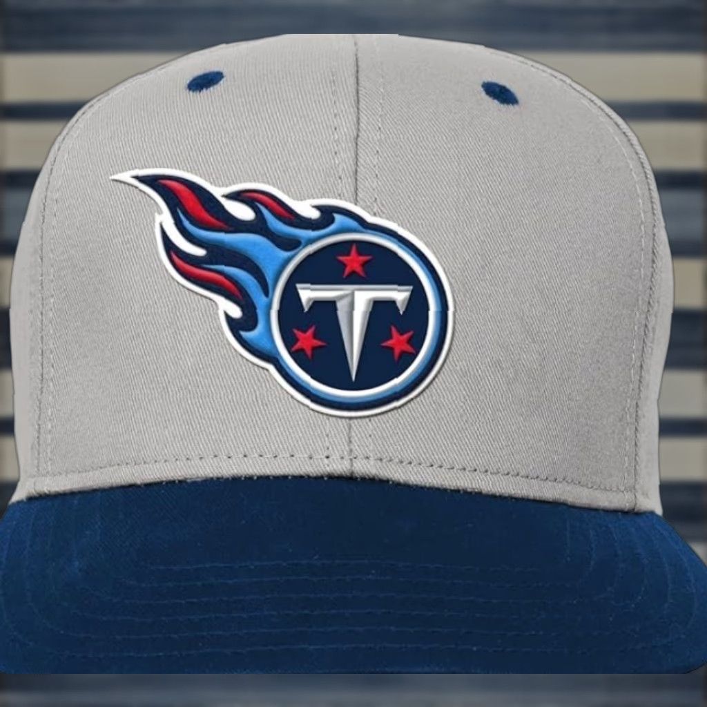 Vintage VINTAGE Outerstuff NFL Boys Snapback Hat 1SZ Gray Tennessee Titans Classic Baseball Cap Mens Size ONE SIZE - 1 Thumbnail