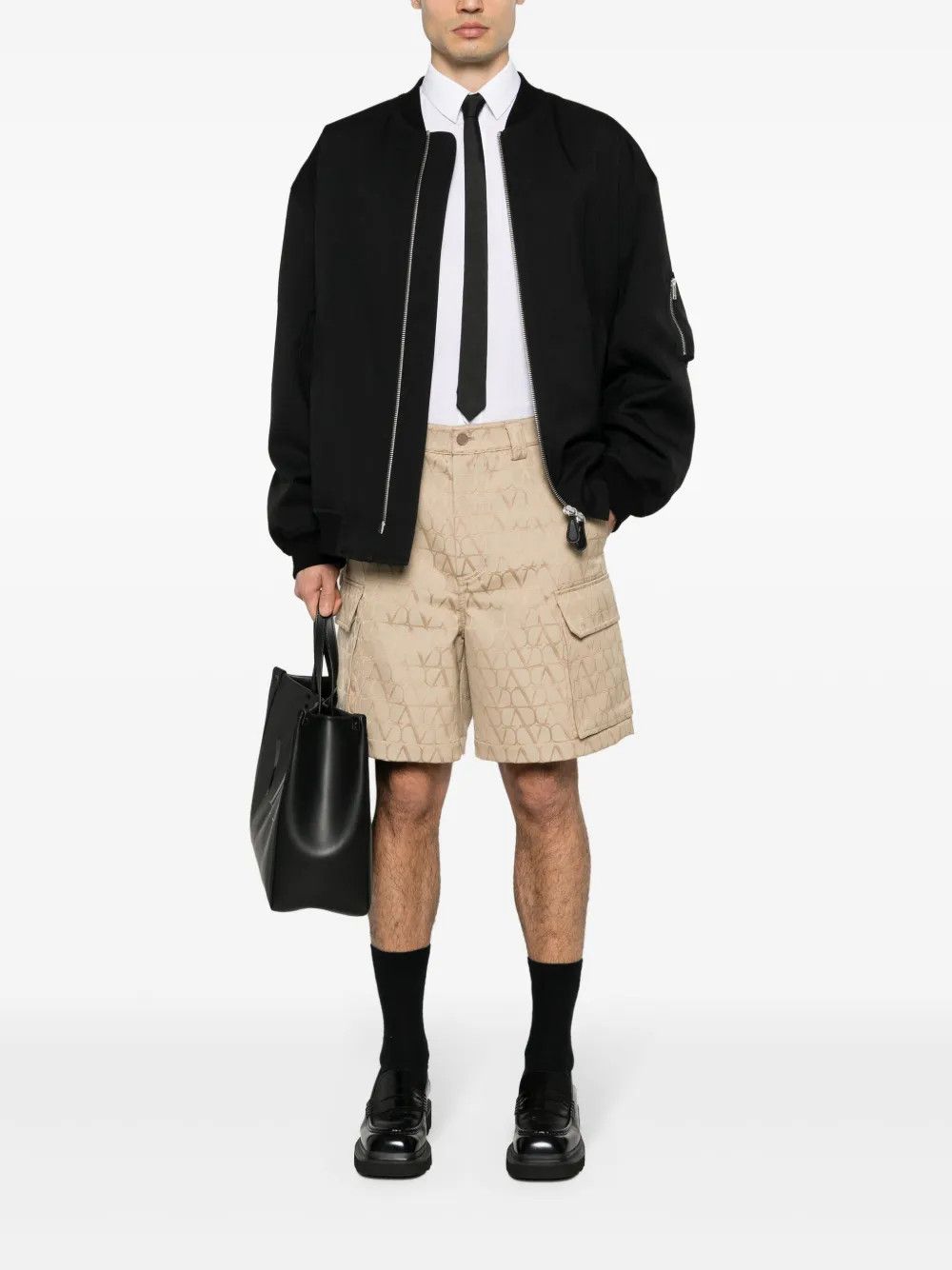Valentino o1y0525 Cargo Short in Beige Size US 34 / EU 50 - 5 Thumbnail