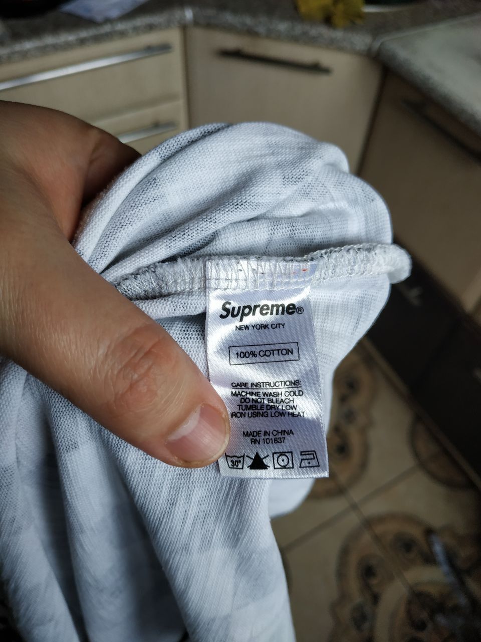 Supreme Supreme Checkerboard Pocket Tee Black/White Small Box Logo Size US M / EU 48-50 / 2 - 9 Thumbnail