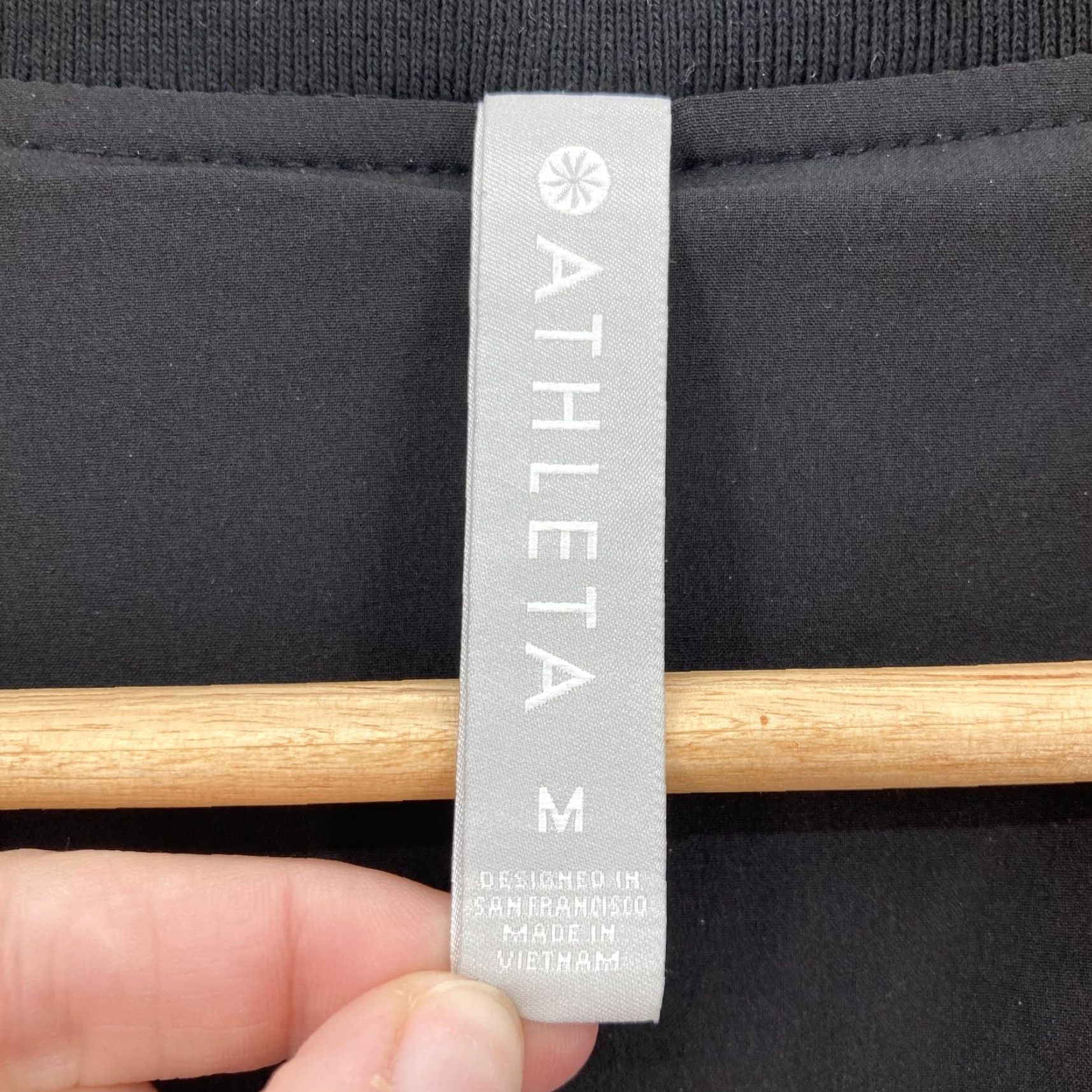 Athleta Athleta Brooklyn Black and White Full Zip Track Bomber Jacket Womens Medium Gym Size M / US 6-8 / IT 42-44 - 4 Thumbnail