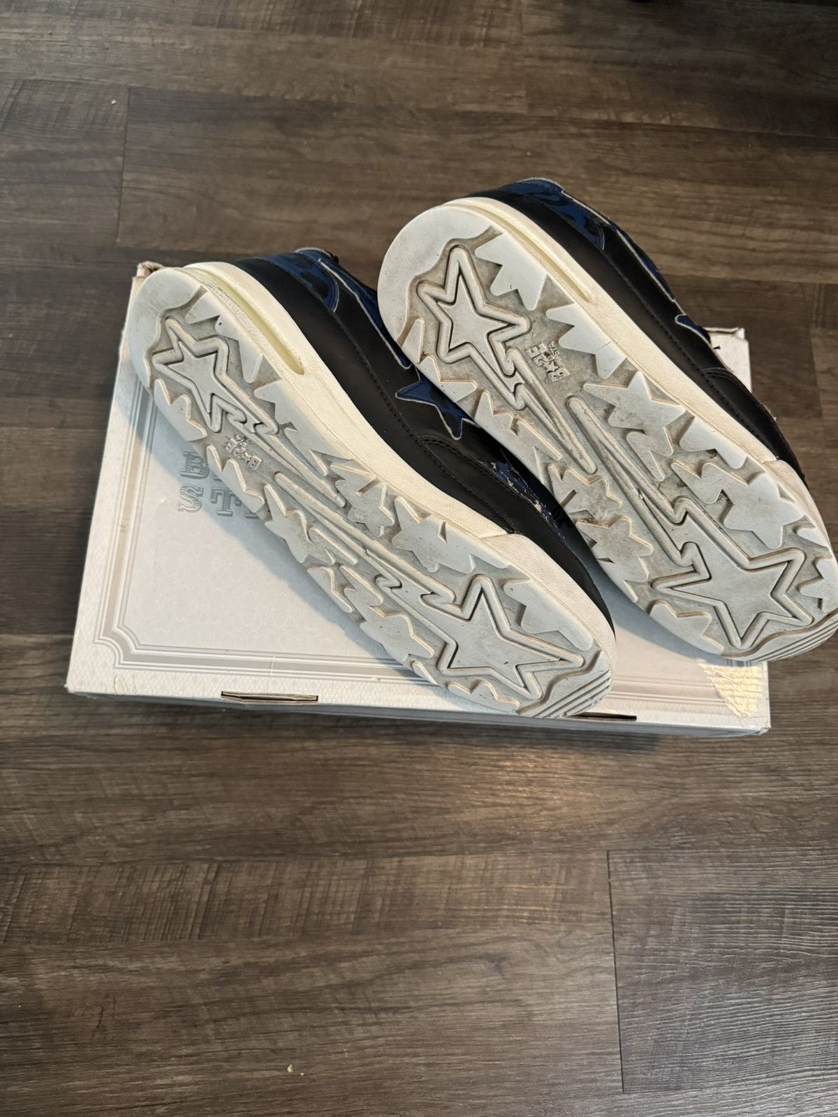 Bape × Nigo Bape Navy Blue Camo Roadsta Size US 10 / EU 43 - 4 Thumbnail