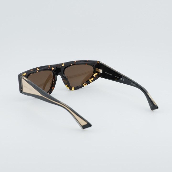Bottega Veneta Bottega Veneta BV1277S 002 Sunglasses Havana Cat Eye Frame Size ONE SIZE - 10 Thumbnail
