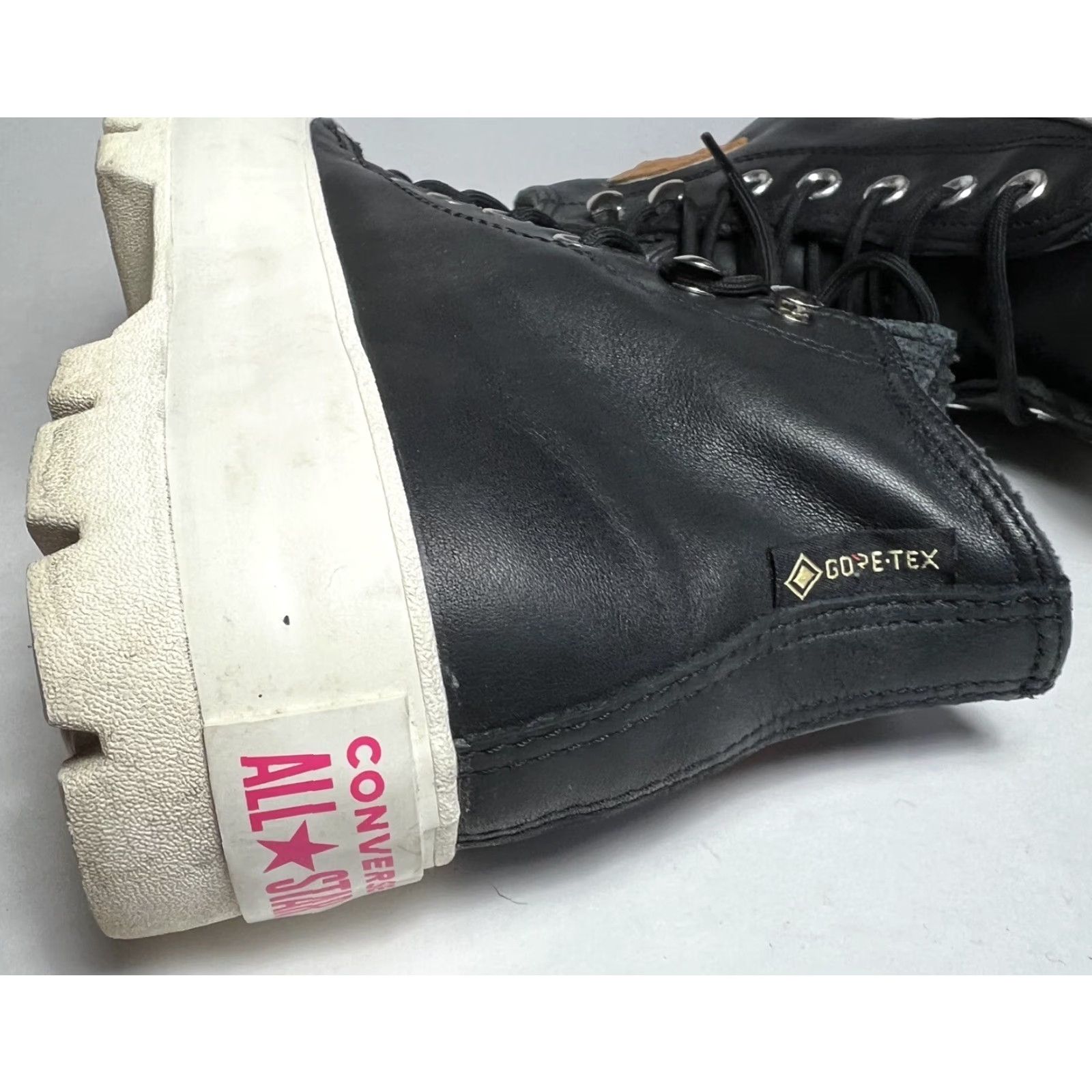 Converse VINTAGE CONVERSE Chuck Taylor Sneaker Women 6.5 Pink Black Gore-Tex Lugged Winter Hi-Sneakers Womens 6.5 Sneaker Size US 7 / IT 37 - 7 Thumbnail