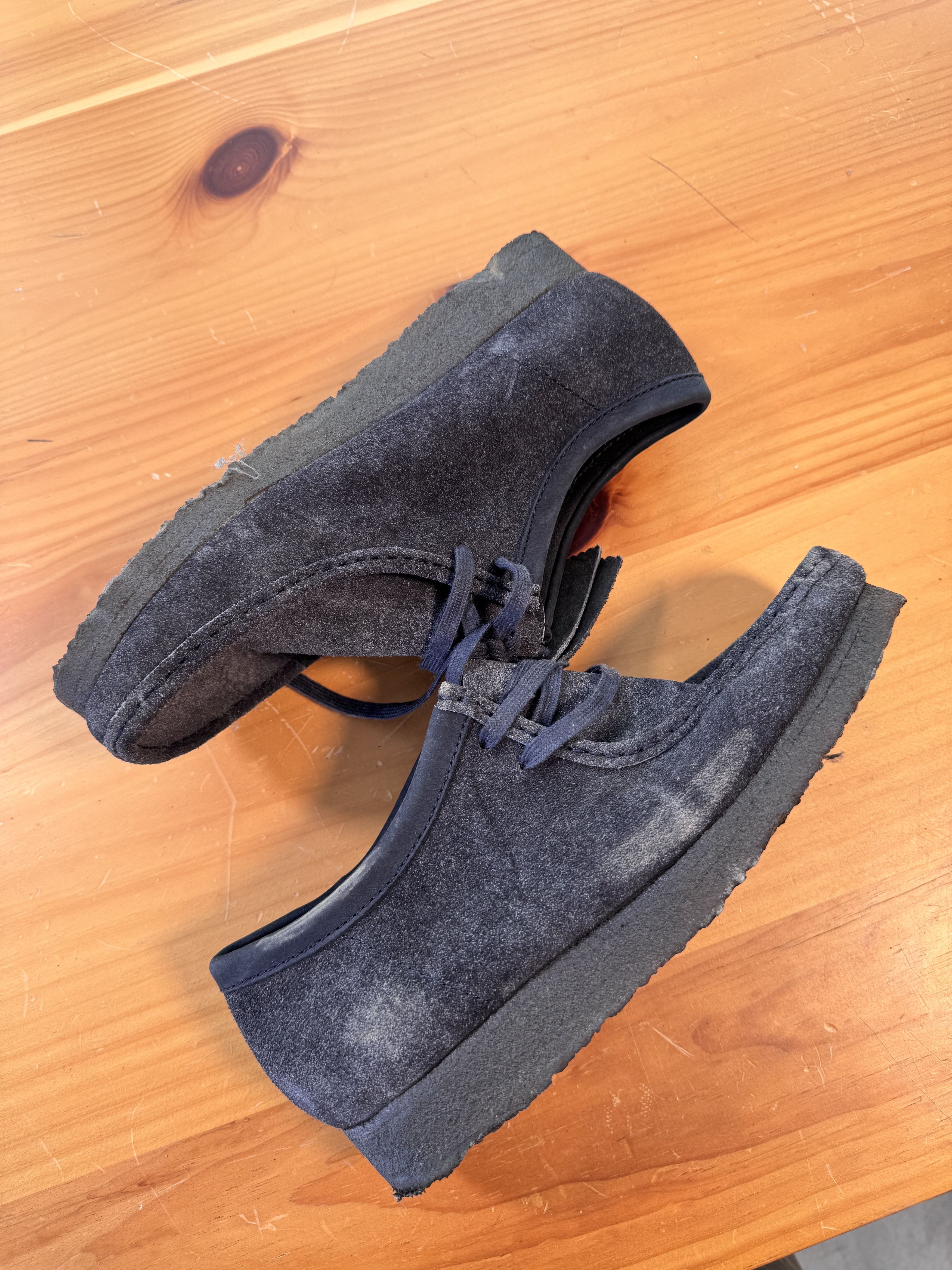 Clarks Clarks wallabees mid navy blue Size US 8 / EU 41 - 1 Thumbnail