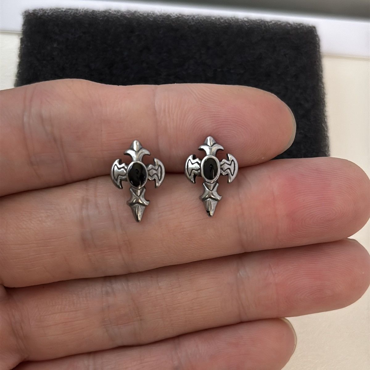 Other Cross Stud Earrings for Men Women Punk Hip Hop Unisex Size ONE SIZE - 5 Thumbnail