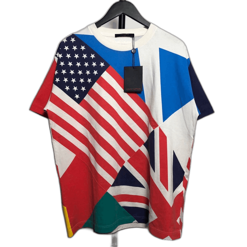 Louis Vuitton Louis Vuitton Short Sleeve Flag T-Shirt Size US M / EU 48-50 / 2 - 1 Thumbnail