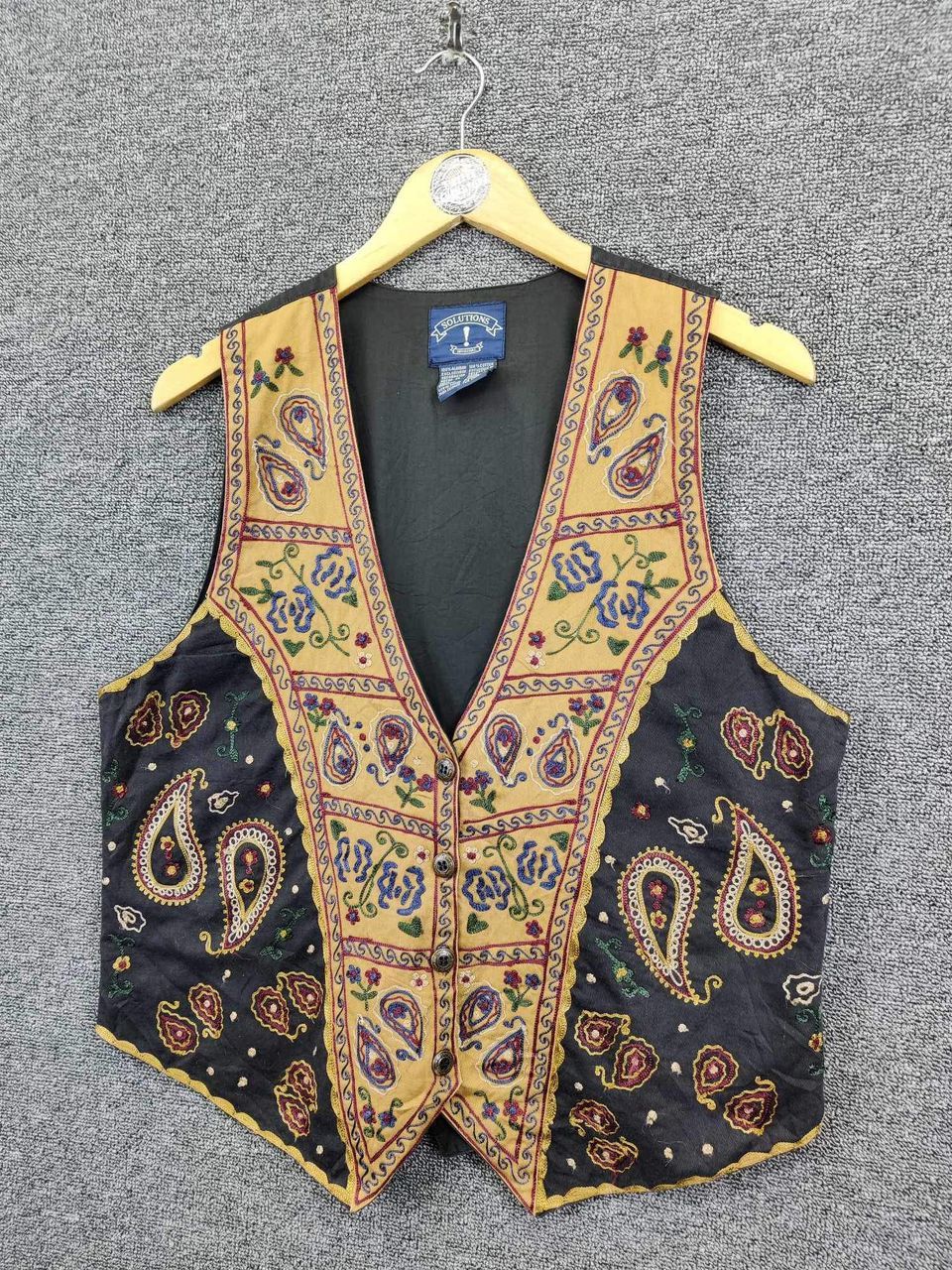 Designer × Japanese Brand × Vintage Vintage Solutions Ethnic Vest 