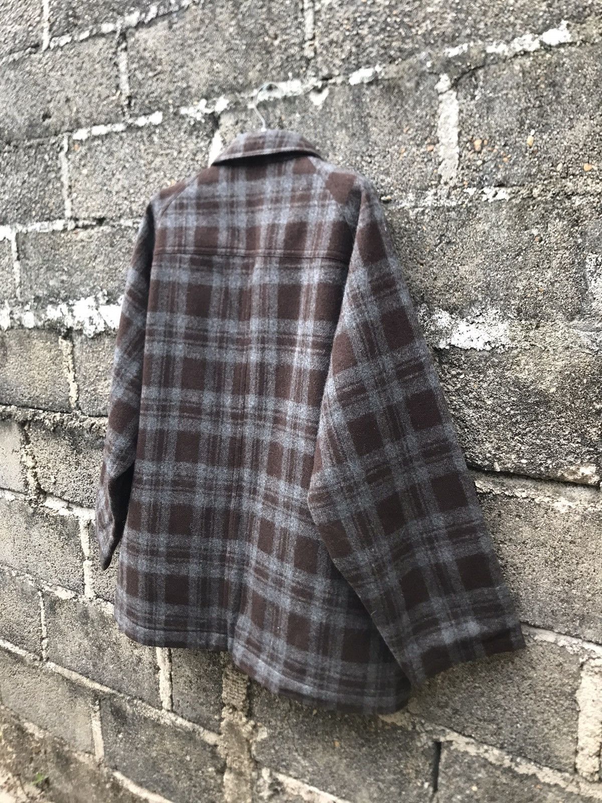 BARNS OUTFITTERS ⚡️Vintage Brown Flannel Wool Chore Barn Ranch Jacket Size US L / EU 52-54 / 3 - 14 Thumbnail