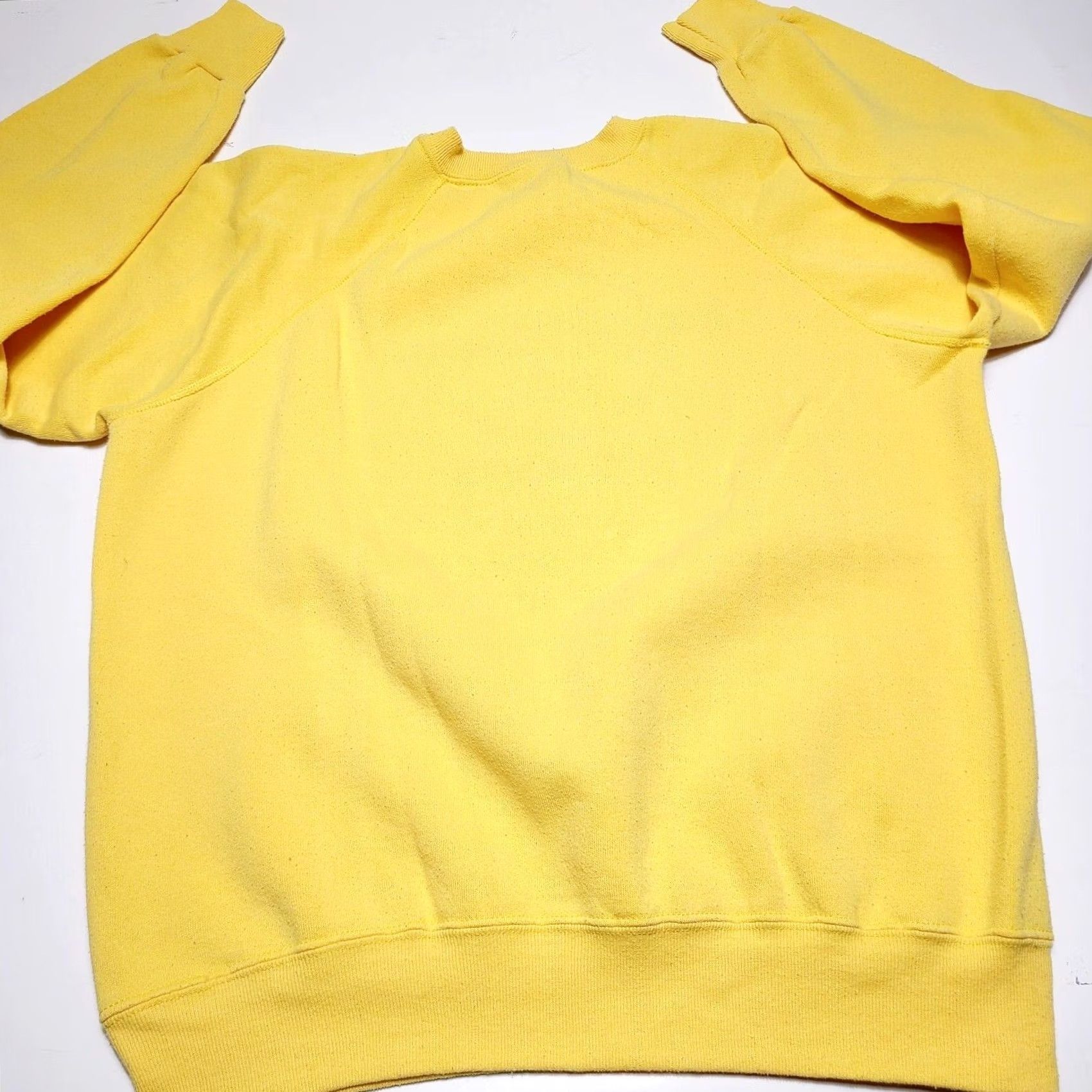 Lee VINTAGE Lee Sturdy Sweats Yellow Sweatshirt XL Womens 90s Embroidered Pullover Crew Neck Sweatshirt Ladies Regular Fit Size XL / US 12-14 / IT 48-50 - 7 Thumbnail
