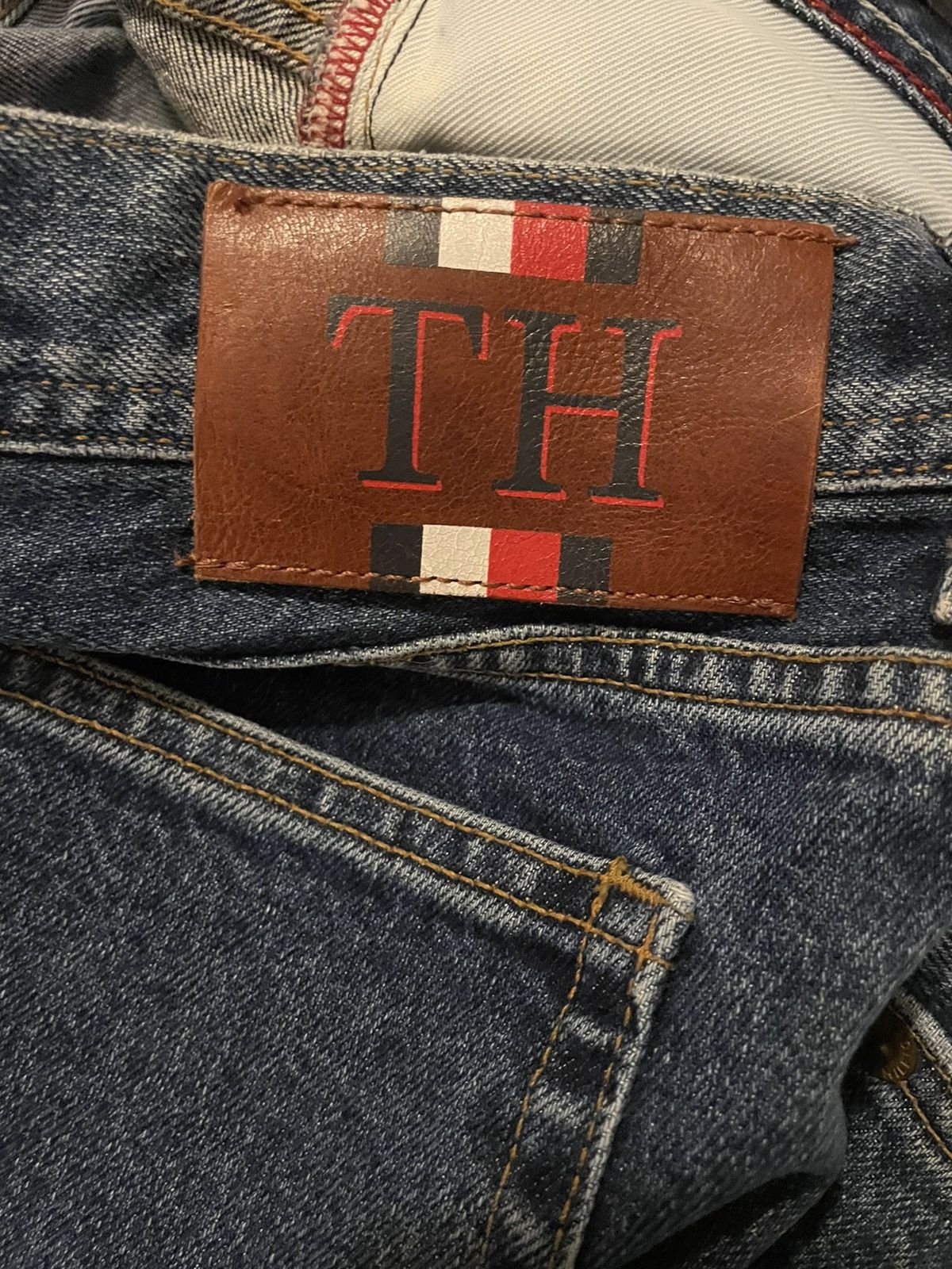 Tommy Hilfiger Tommy Hilfiger Mercer Jeans Dark Wash Straight Leg 38/34 Size US 38 / EU 54 - 16 Thumbnail