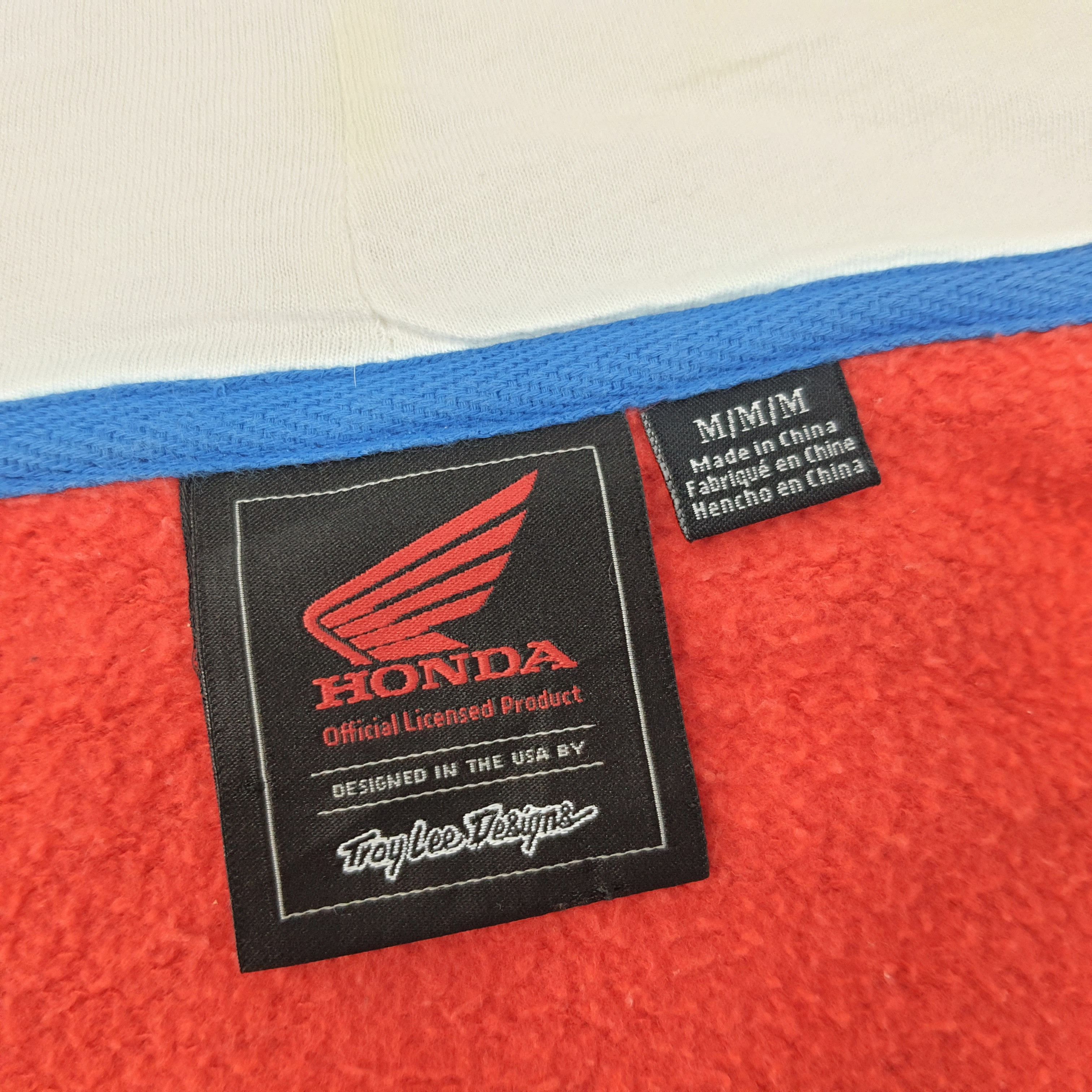 Honda × Vintage Vintage Honda Racing Japan Motorsports Zipper Hoodie Size US M / EU 48-50 / 2 - 6 Thumbnail