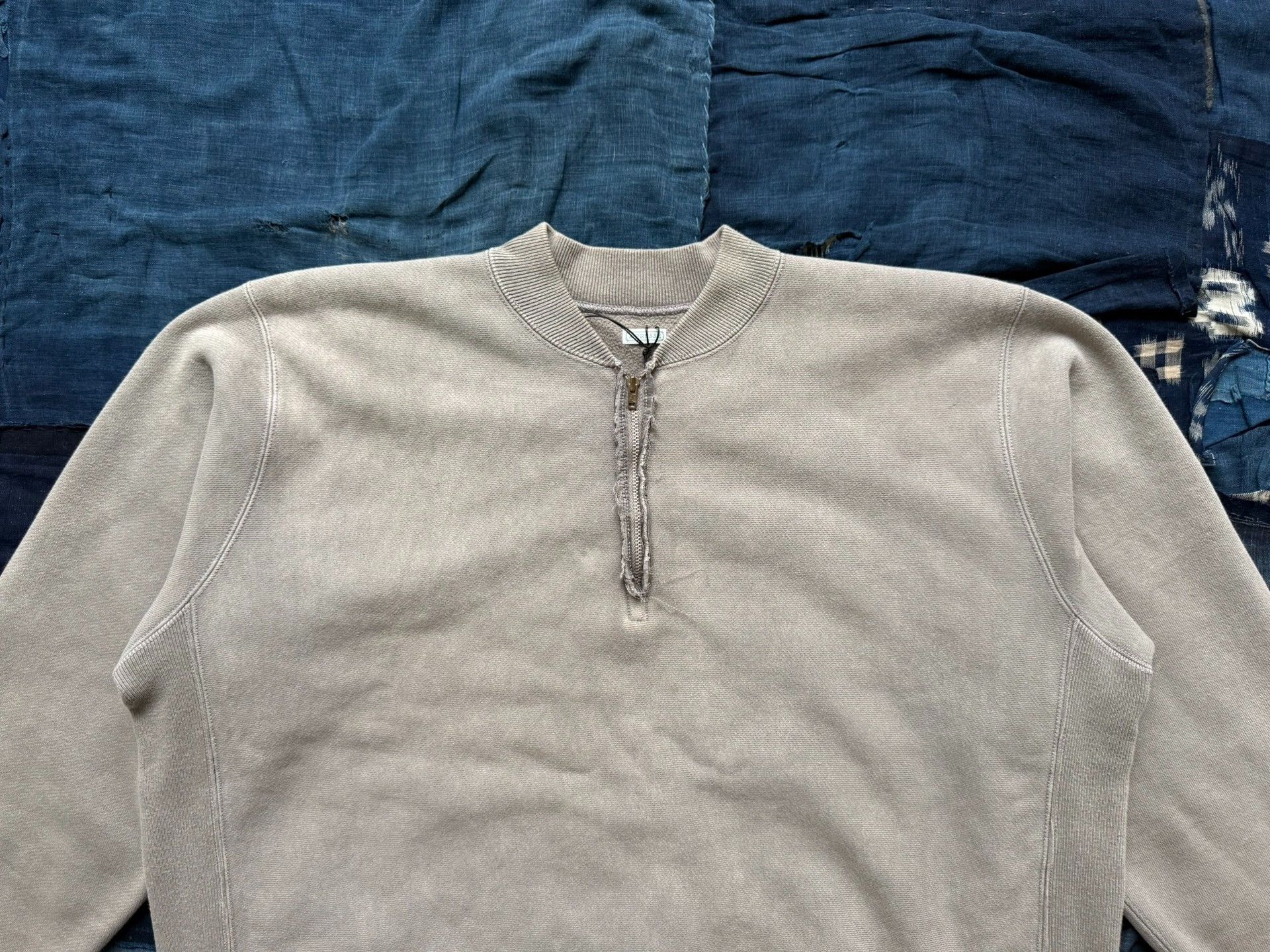 A.PRESSE A.PRESSE 25aw Vintage Half Zip Rib Sweater Size US L / EU 52-54 / 3 - 3 Thumbnail