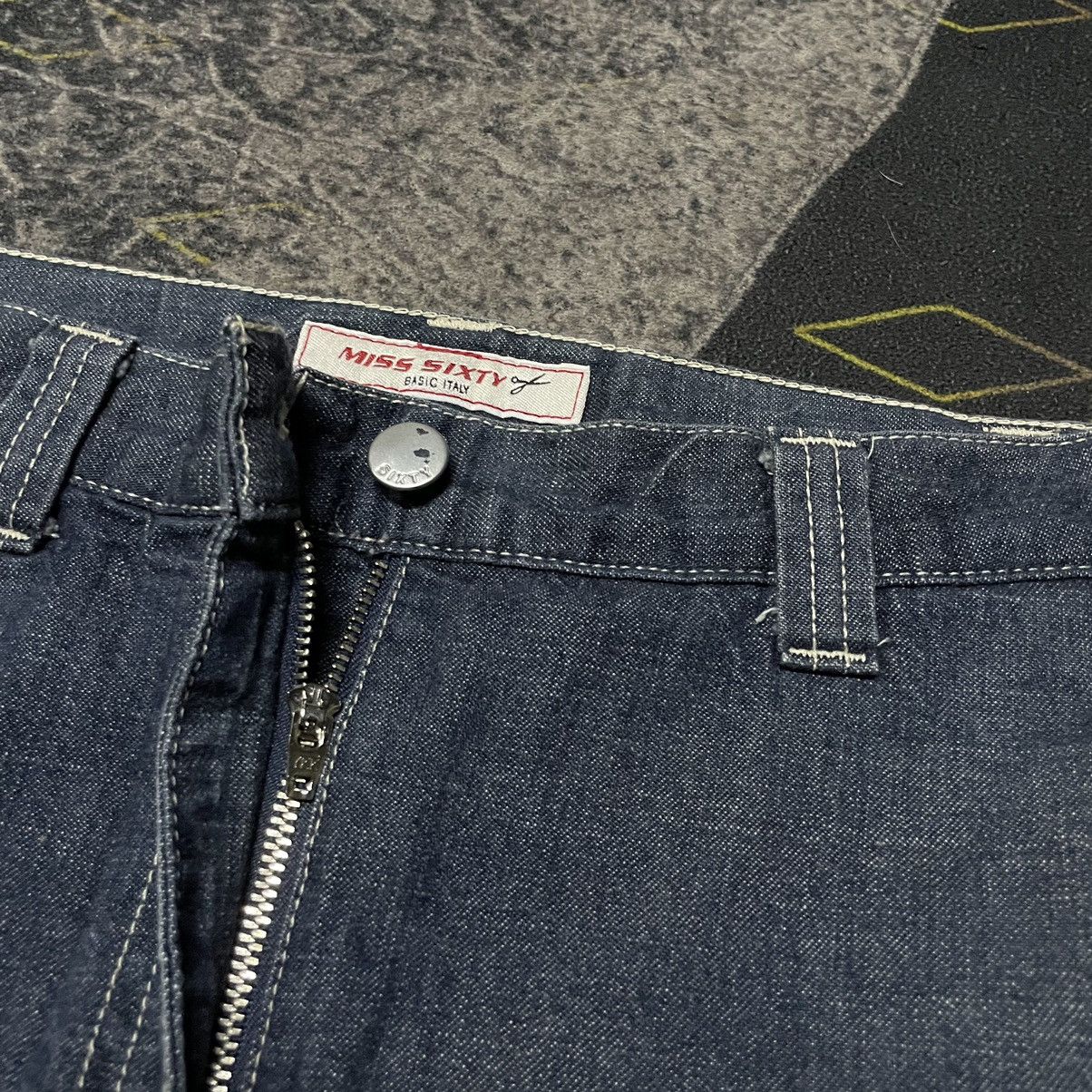Designer × Miss Sixty 💥- Miss Sixty Selvedge Strechy Jeans With Skirt Size 28" / US 6 / IT 42 - 5 Thumbnail