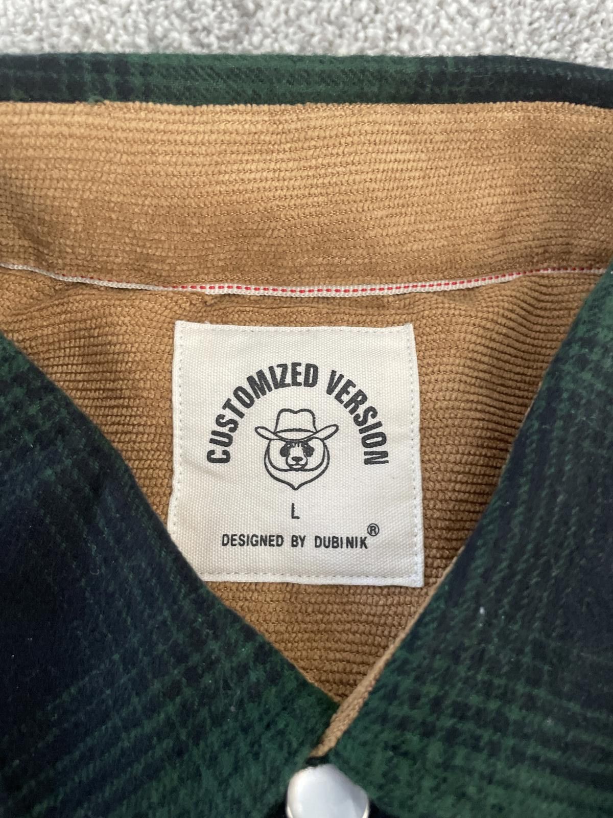 Other Dubnik Men's Plaid Flannel Shirts Large Red Green Cotton Size US L / EU 52-54 / 3 - 5 Thumbnail
