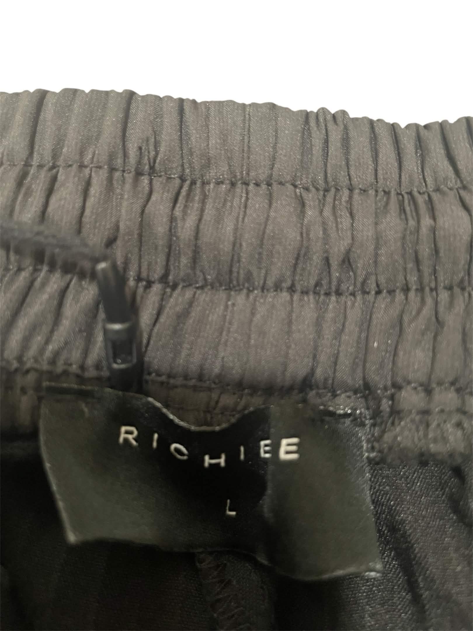 Richie Le Collection Richie Le Plisse Track Pants Black Size US 34 / EU 50 - 6 Thumbnail