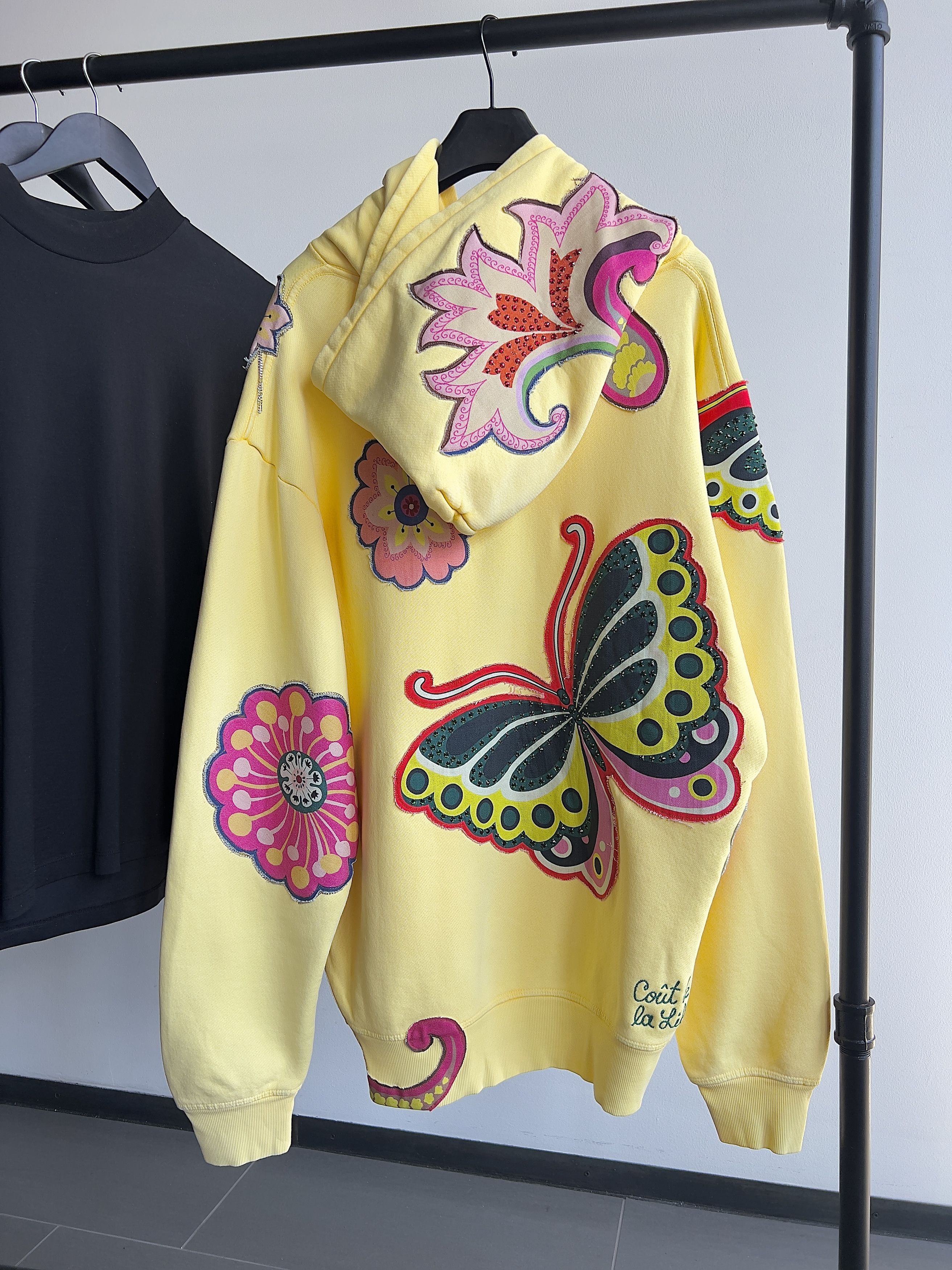 Cout de la Liberte Rhinestone Embellished Butterfly Bling Hoodie Size US XL / EU 56 / 4 - 1 Thumbnail