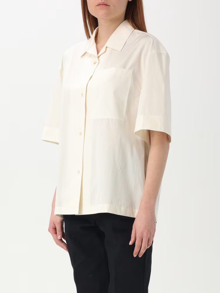 Jil Sander o1loc1c0426 Pocket Cotton Shirt in White Size S / US 4 / IT 40 - 2 Thumbnail
