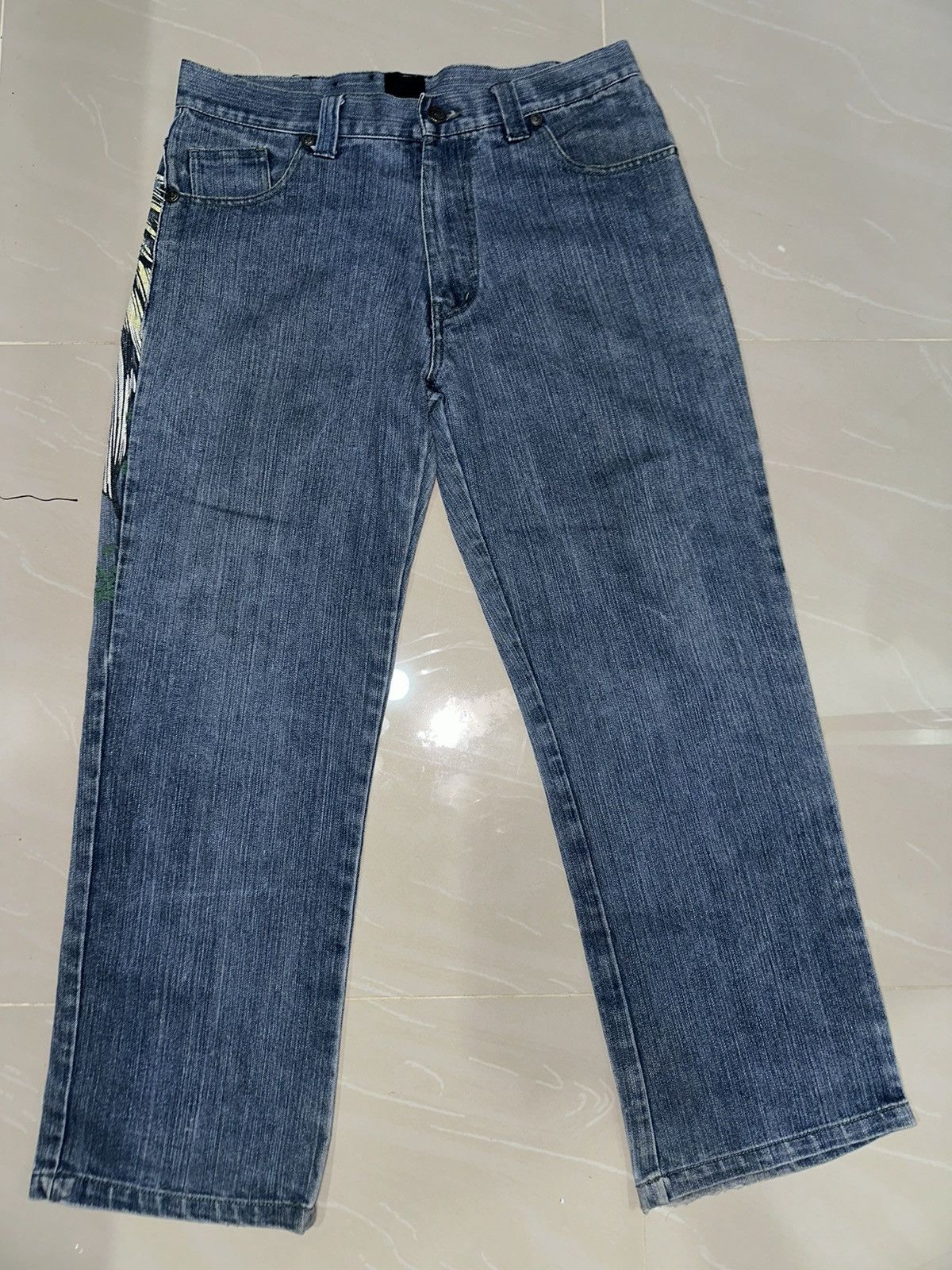 Japanese Brand RawBlue jeans rare design Size US 36 / EU 52 - 3 Thumbnail