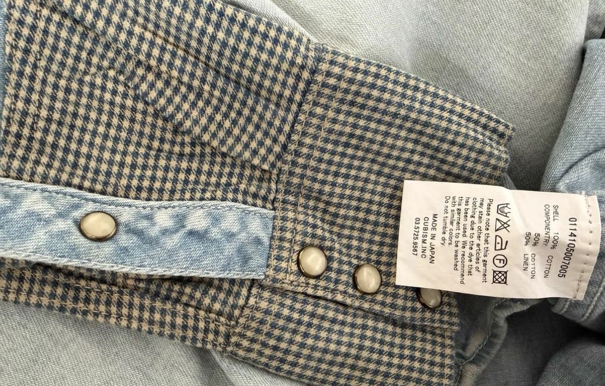 Visvim VISVIM SOCIAL SCULPTURE SHIRT DAMAGED Wash Denim Shirt Size US M / EU 48-50 / 2 - 4 Thumbnail