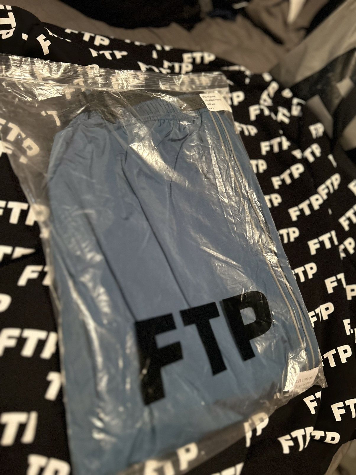 Fuck The Population FTP Nylon Pants Blue XL Size US 38 / EU 54 - 3 Thumbnail