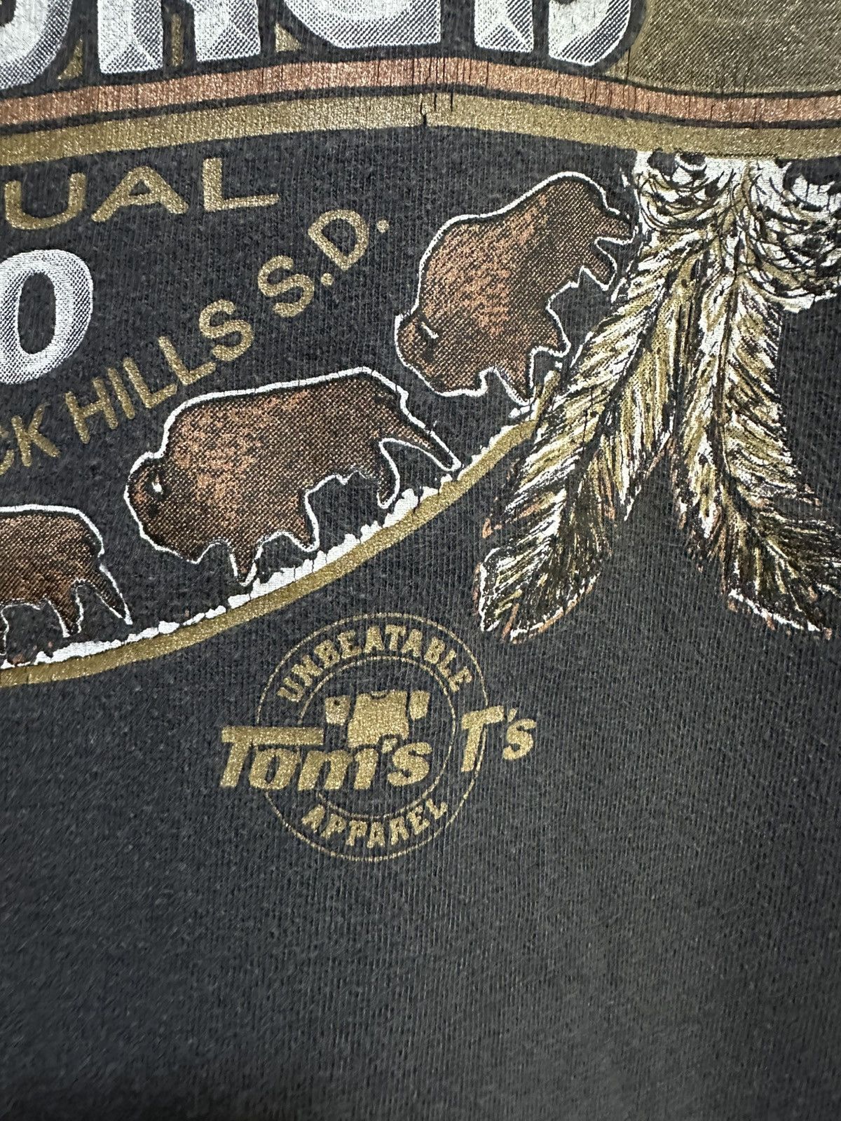 Hanes × Vintage Vintage Sturgis 60st Annual Rally Race Faded Tee Size US XL / EU 56 / 4 - 4 Thumbnail