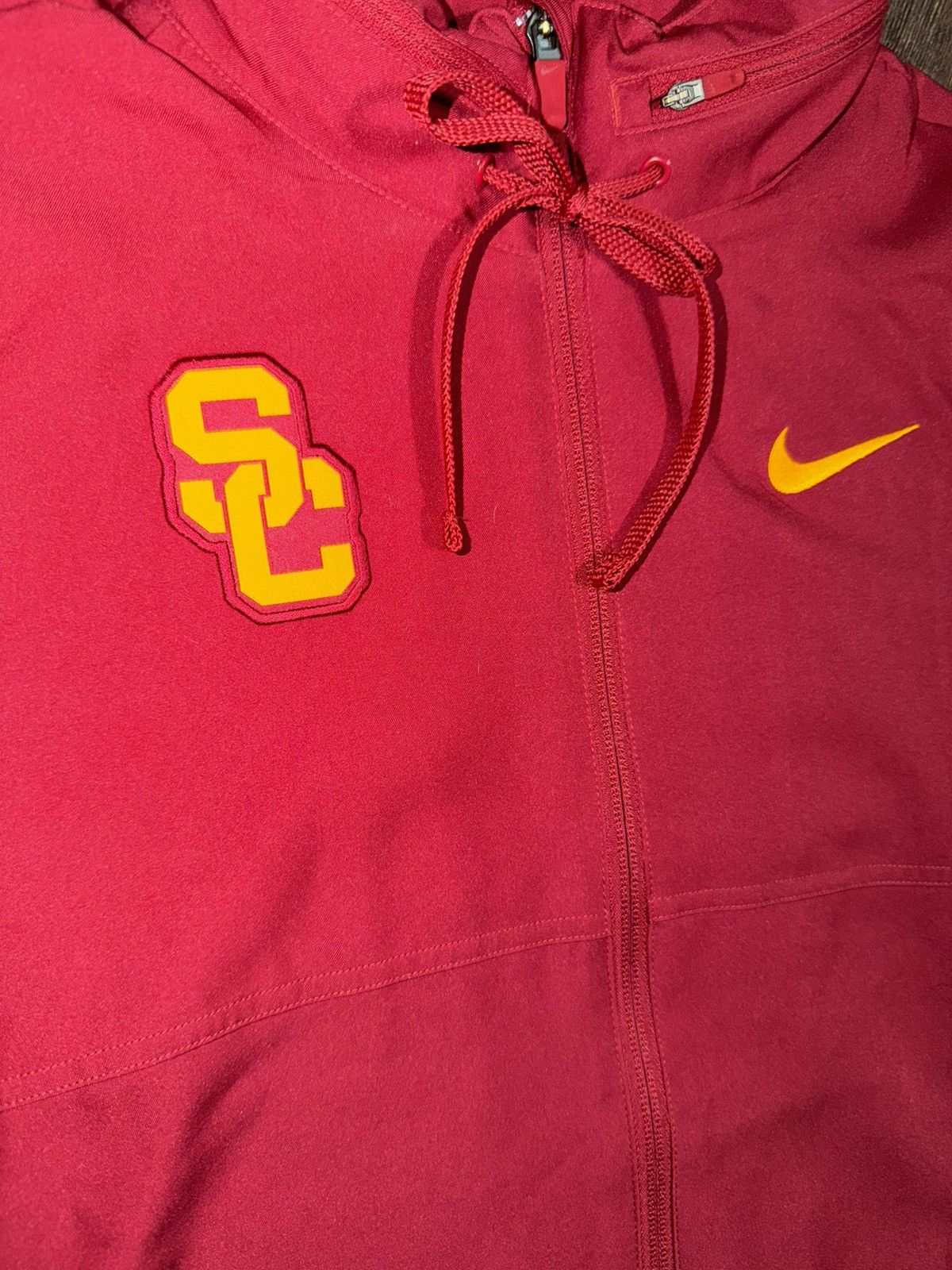 Nike USC Trojans Nike dri-fit full zip track jacket women’s large Size L / US 10 / IT 46 - 3 Thumbnail