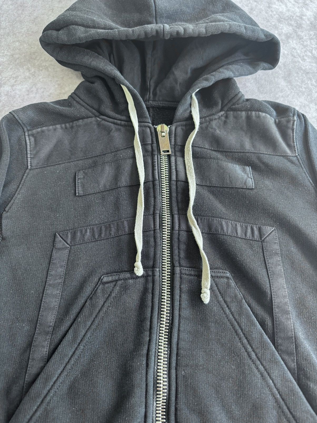 Rick Owens Rick Owens Drkshdw 2014 Proto Jason Cropped Hoodie Size US XS / EU 42 / 0 - 3 Thumbnail