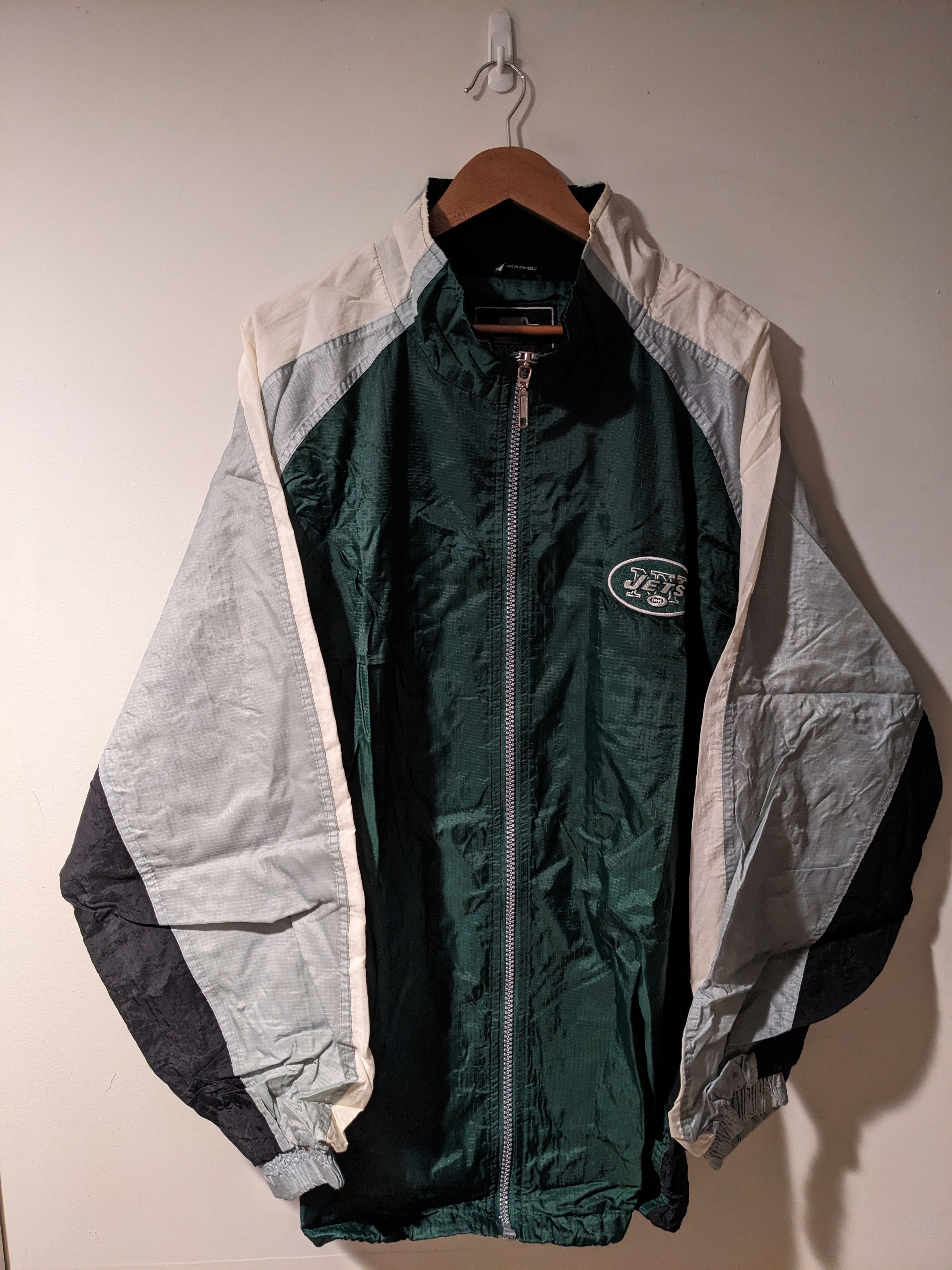 NFL × Starter × Vintage Vintage 90s New York Jets NFL Football Starter Windbreaker Size US XXL / EU 58 / 5 - 1 Thumbnail
