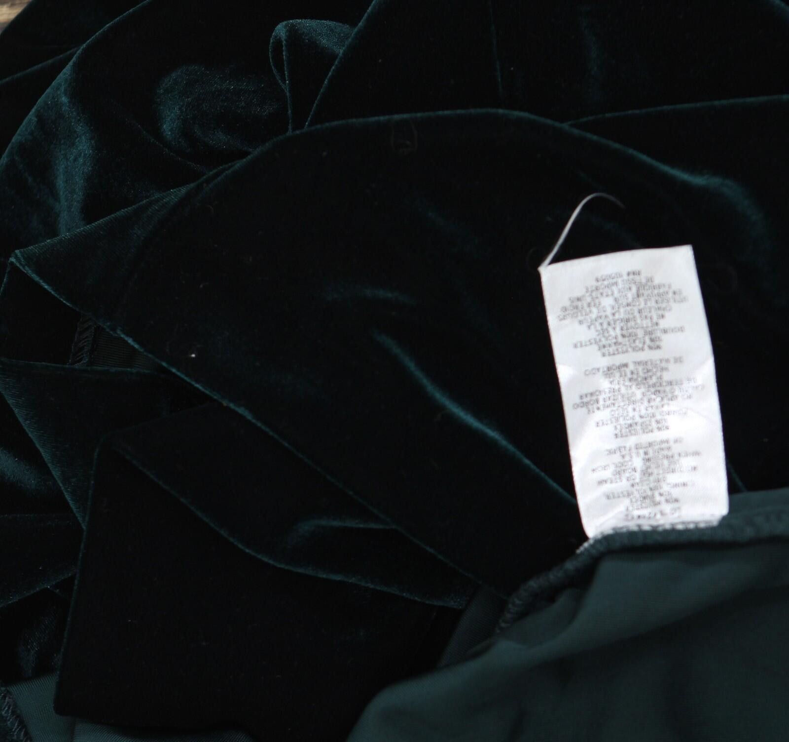 Other Nwt Xscape Ruffled Velvet Strapless Dress Hunter Green 14 Size XL / US 12-14 / IT 48-50 - 5 Thumbnail