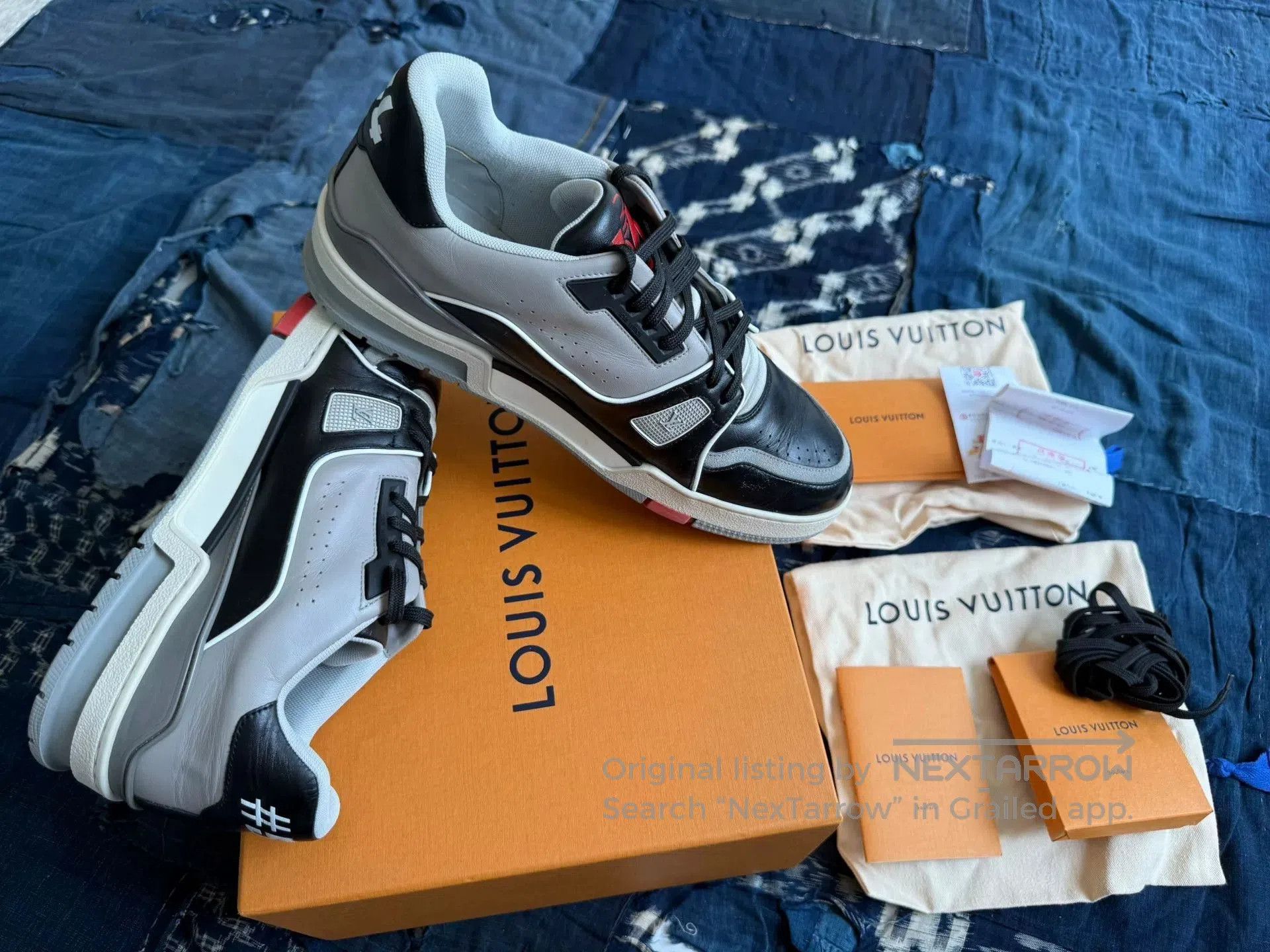 Louis Vuitton LOUIS VUITTON LV TRAINER Black Sneakers. Size US 10 / EU 43 - 2 Thumbnail
