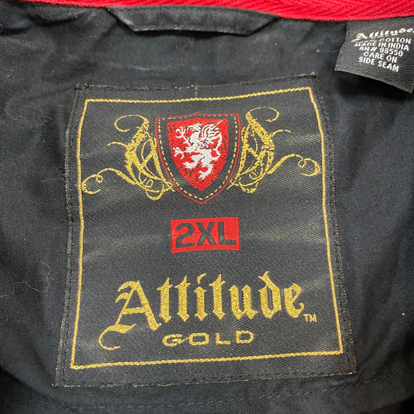 Other Attitude Gold Redemption Y2K Long Sleeve Button Up Shirt 2XL Size US XXL / EU 58 / 5 - 5 Thumbnail
