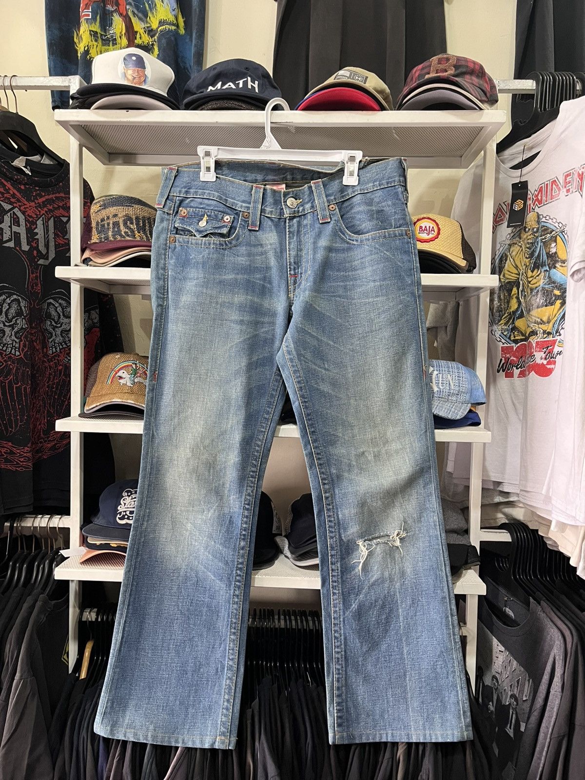 True Religion W38 Vintage True Religion Jeans FLARE USA BOOTCUT Pant Denim Size US 33 - 1 Thumbnail