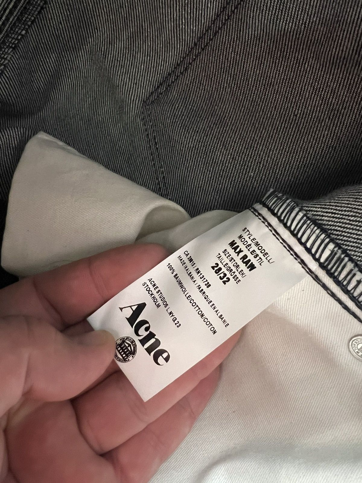 Acne Studios Acne Studios Max Raw Jeans Men’s Denim Pants Size US 28 / EU 44 - 16 Thumbnail