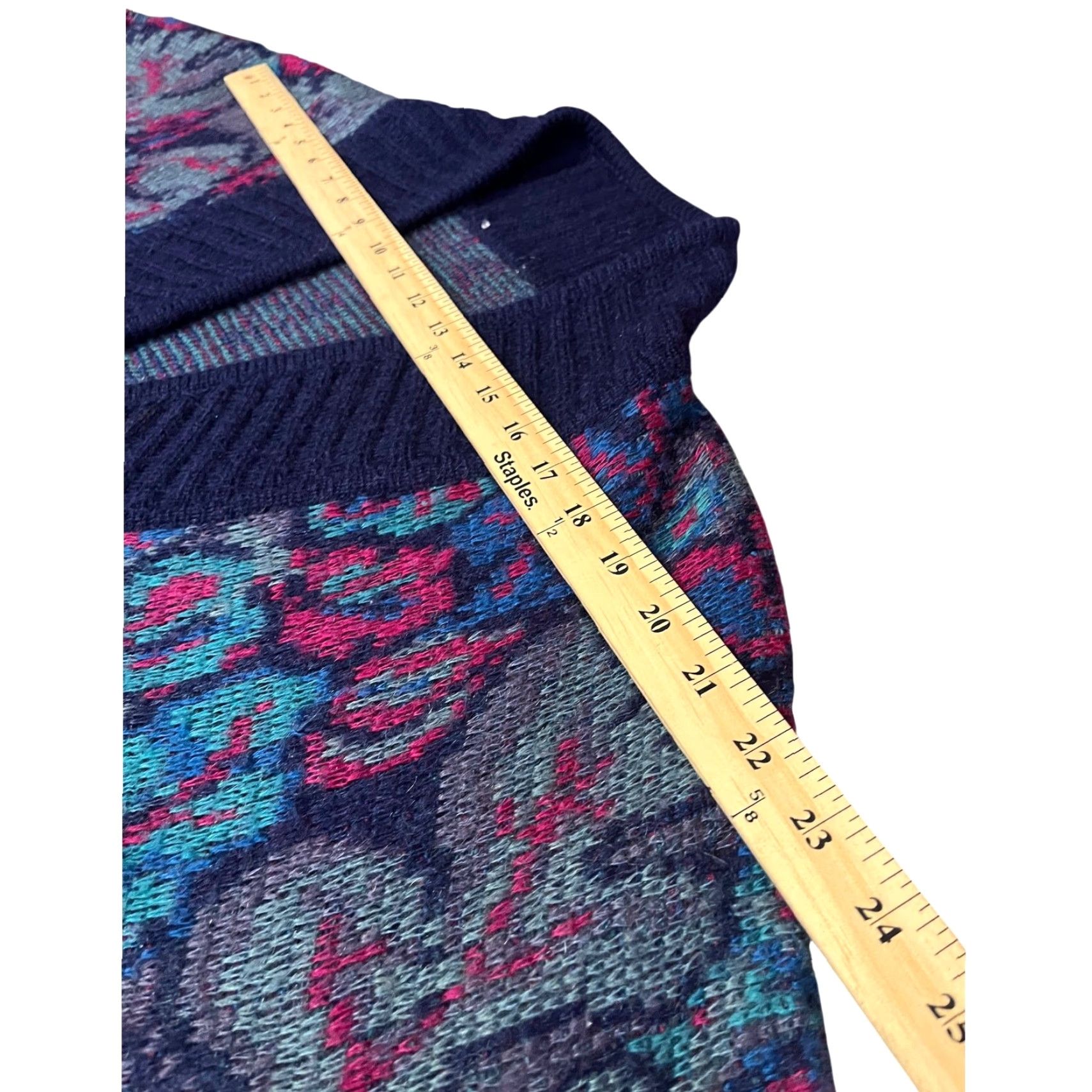 Vintage VINTAGE Cardigan Womens 1X Pink Purple Floral Jacquard Knit Sweater Tapestry 90s Size XL / US 12-14 / IT 48-50 - 3 Thumbnail