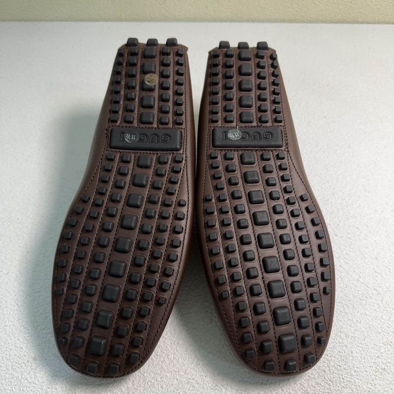 Gucci Gucci Horsebit Brown Casual Leather Shoes - Size US 12 / EU 45 - 4 Thumbnail