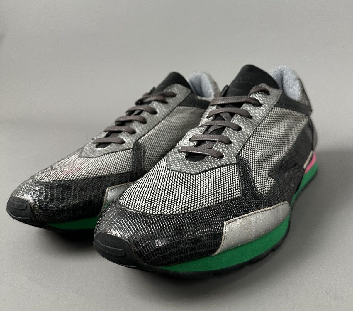 Raf Simons Raf Simons - S/S13 Holo Runner Multi Color / Metallic Silver Size US 11.5 / EU 44-45 - 5 Thumbnail