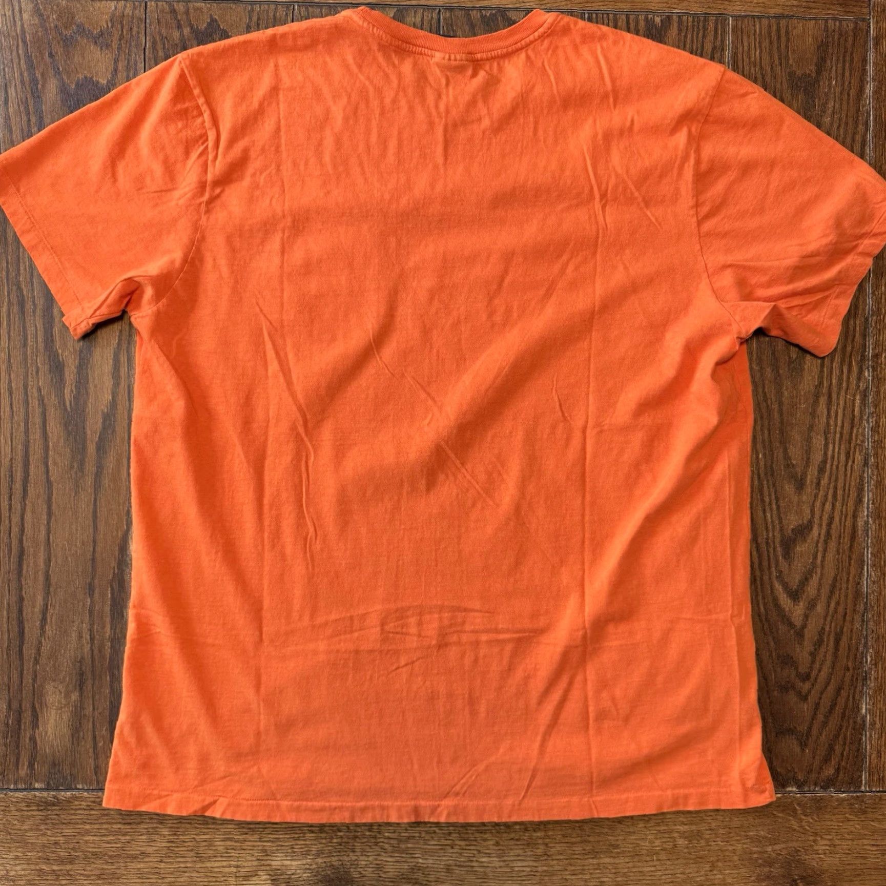 Ralph Lauren VINTAGE Polo Ralph Lauren Orange Pocket Single Stitch Cotton T Shirt Mens XL Size US XL / EU 56 / 4 - 7 Thumbnail