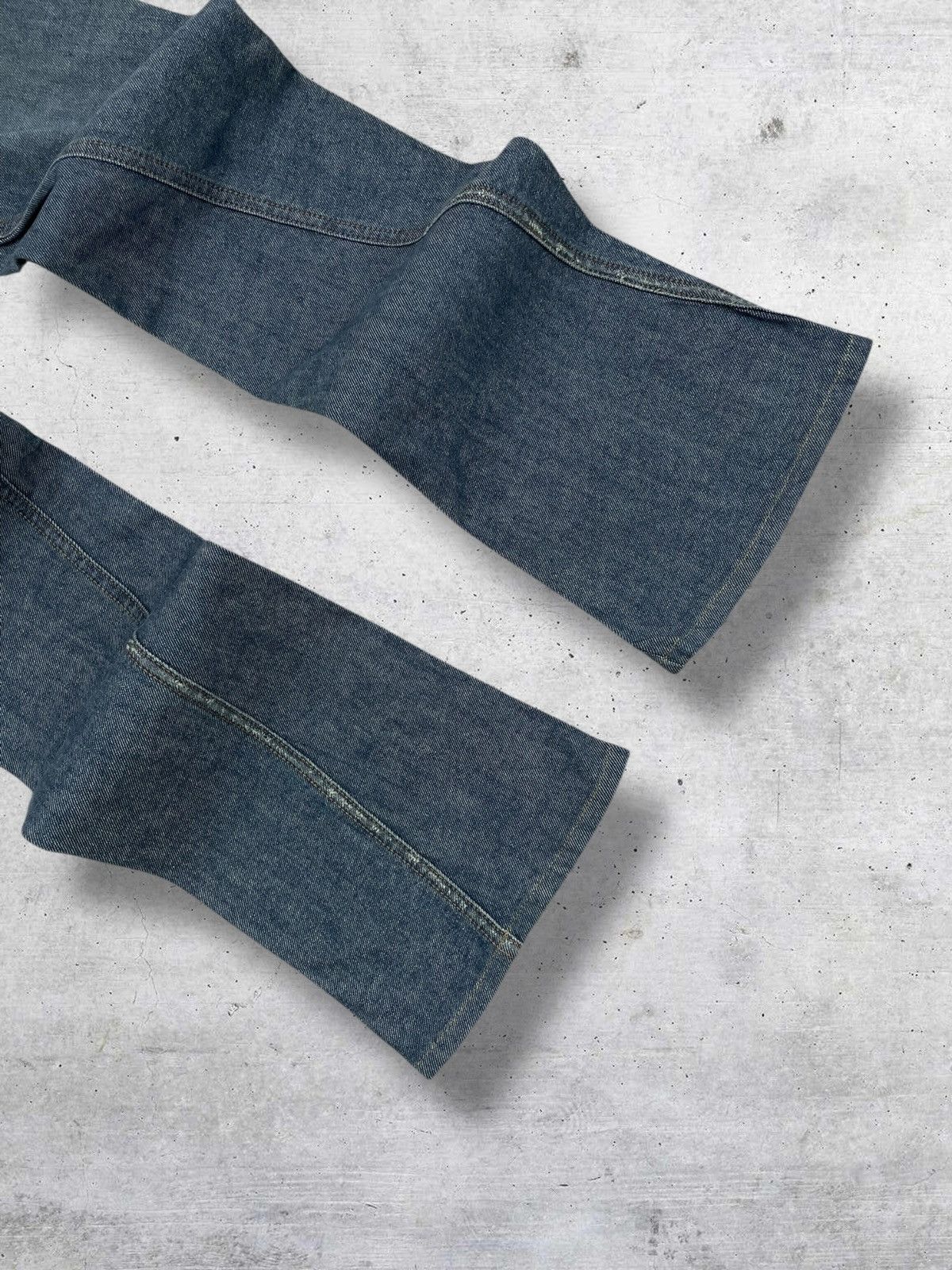 If Six Was Nine VINTAGE MK KLEIN 90S JAPAN DESIGNER FLARED RETRO STYLE DENIM Size US 30 / EU 46 - 12 Thumbnail