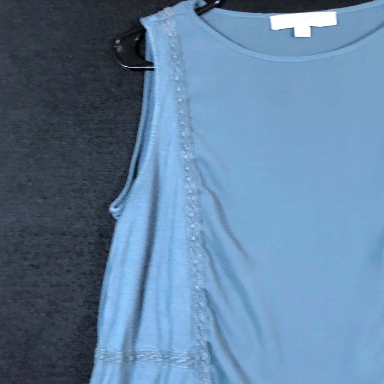 Loft LOFT Womens Blouse Tank Sleeveless Lightweight Blue Gray Medium Size M / US 6-8 / IT 42-44 - 4 Thumbnail