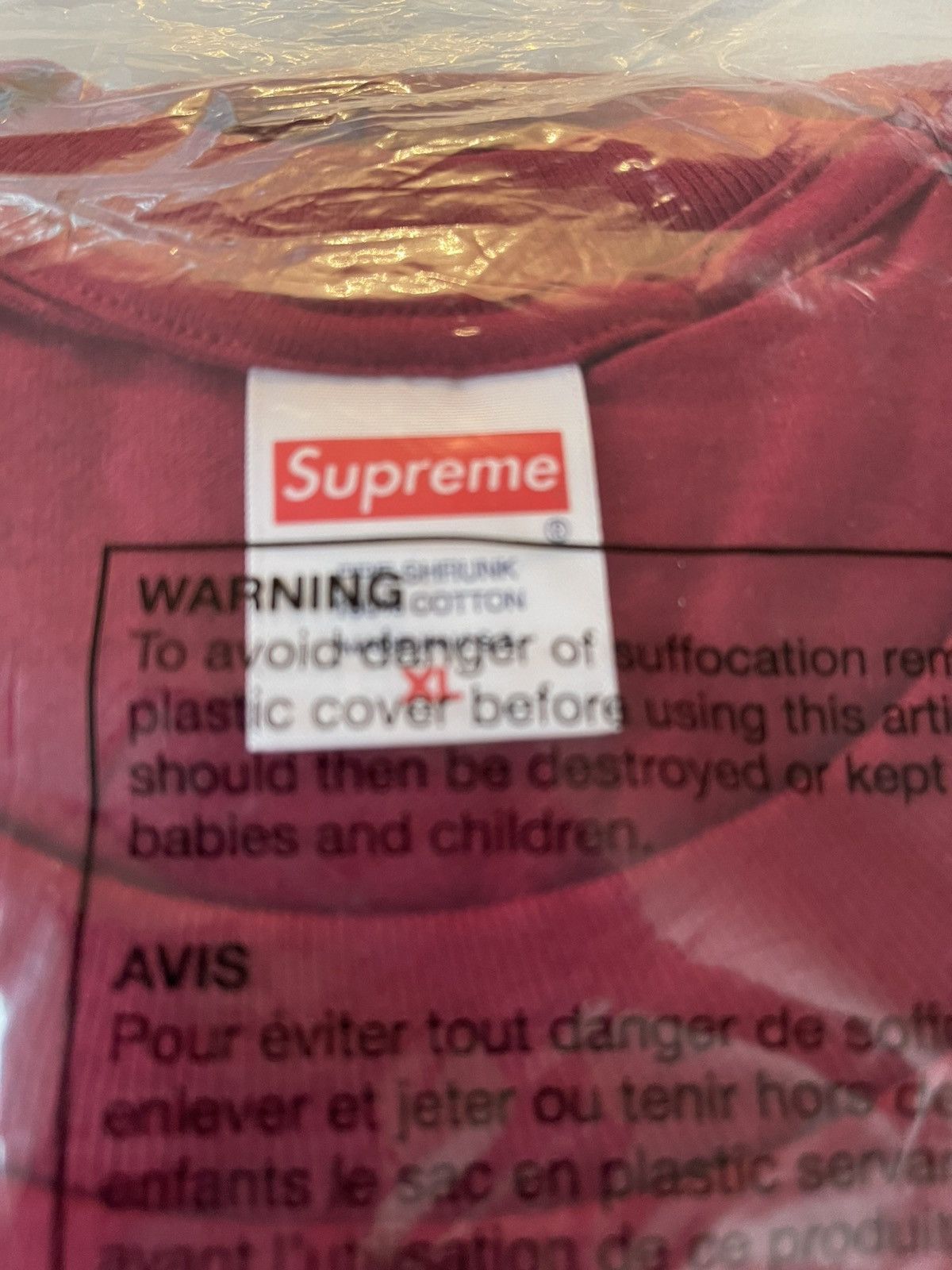 Supreme SUPREME EVERYWHERE TEE-CARDINAL XL Size US XL / EU 56 / 4 - 2 Thumbnail