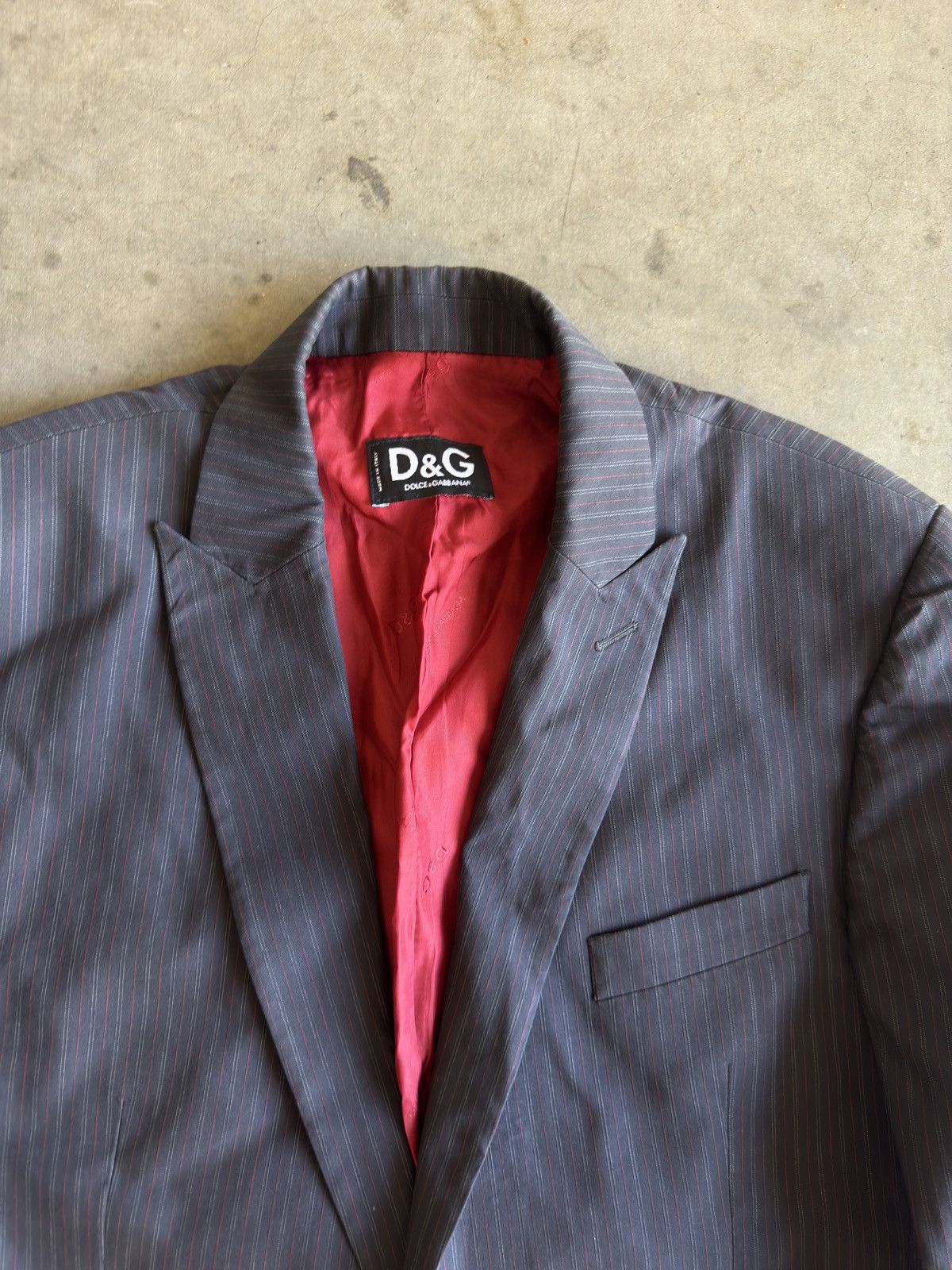 Dolce & Gabbana Dolce & Gabbana Made In Italy Cotton Blend Peak Lapel Blazer Size 42R - 2 Thumbnail