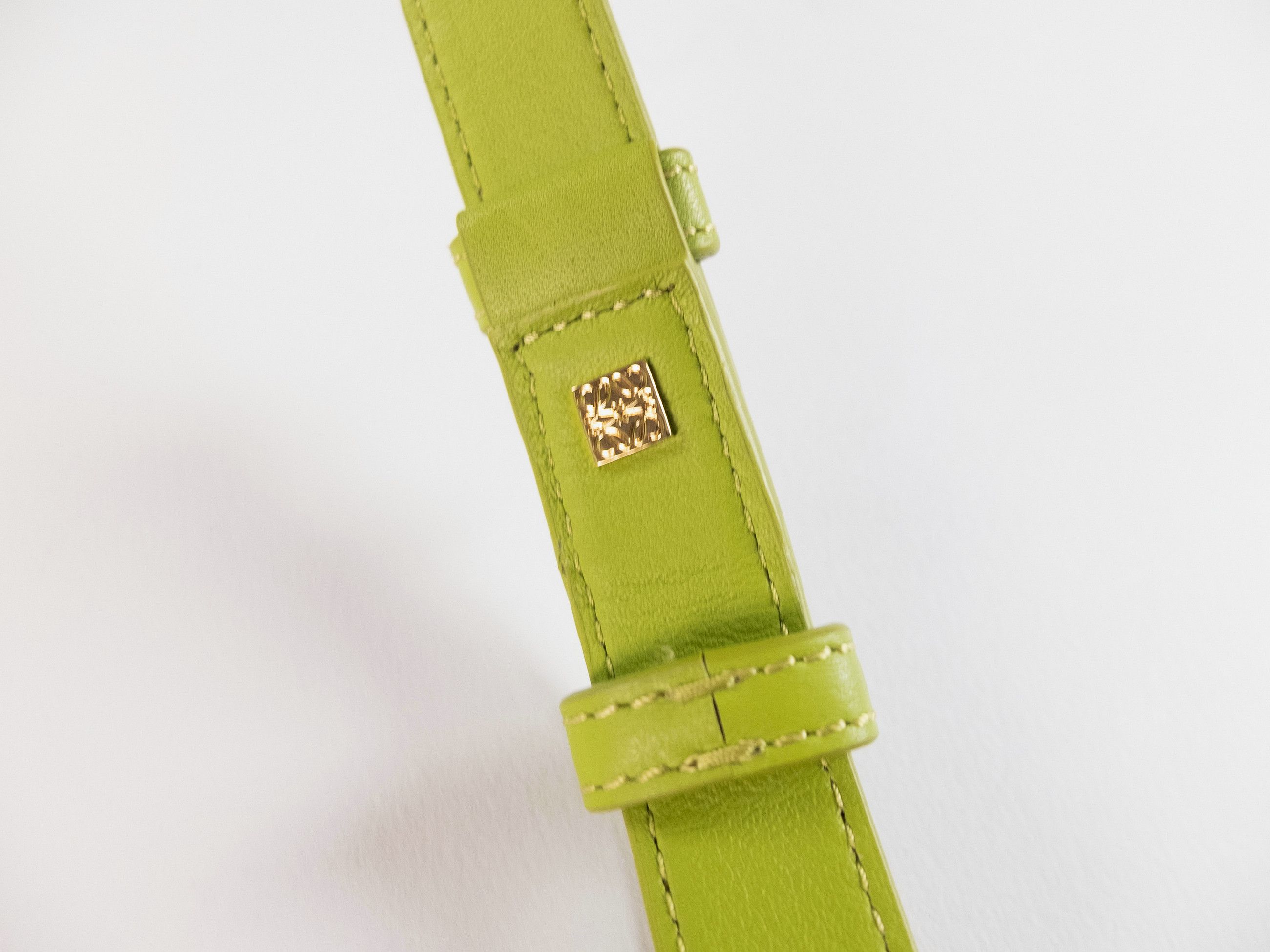 Loewe LOEWE Puzzle Edge small meadow green leather shoulder bag Size ONE SIZE - 10 Thumbnail