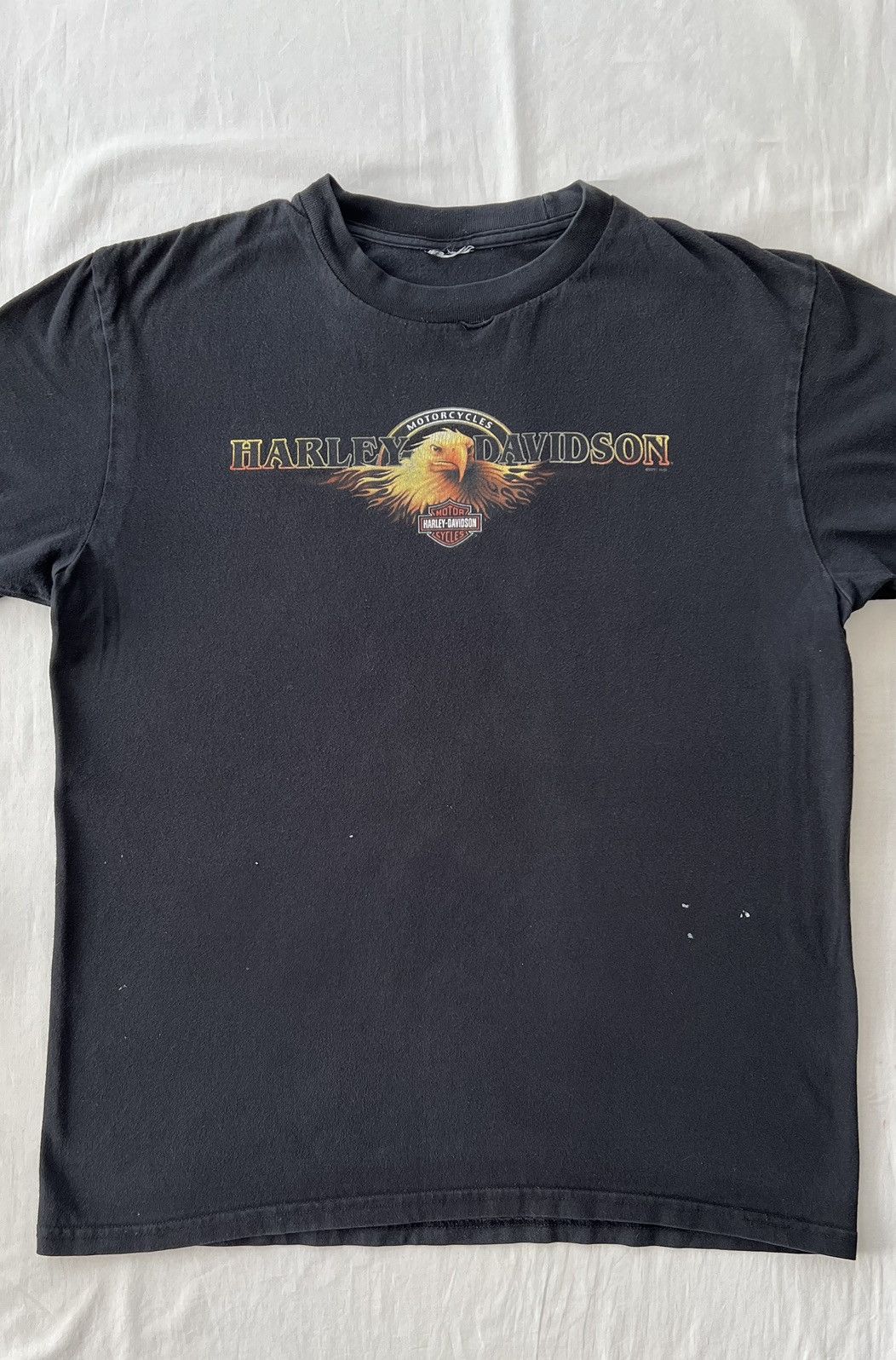 Harley Davidson Vintage 2011 Harley Davidson Motorcycles Eagle Woodstock Tee Size US L / EU 52-54 / 3 - 5 Thumbnail