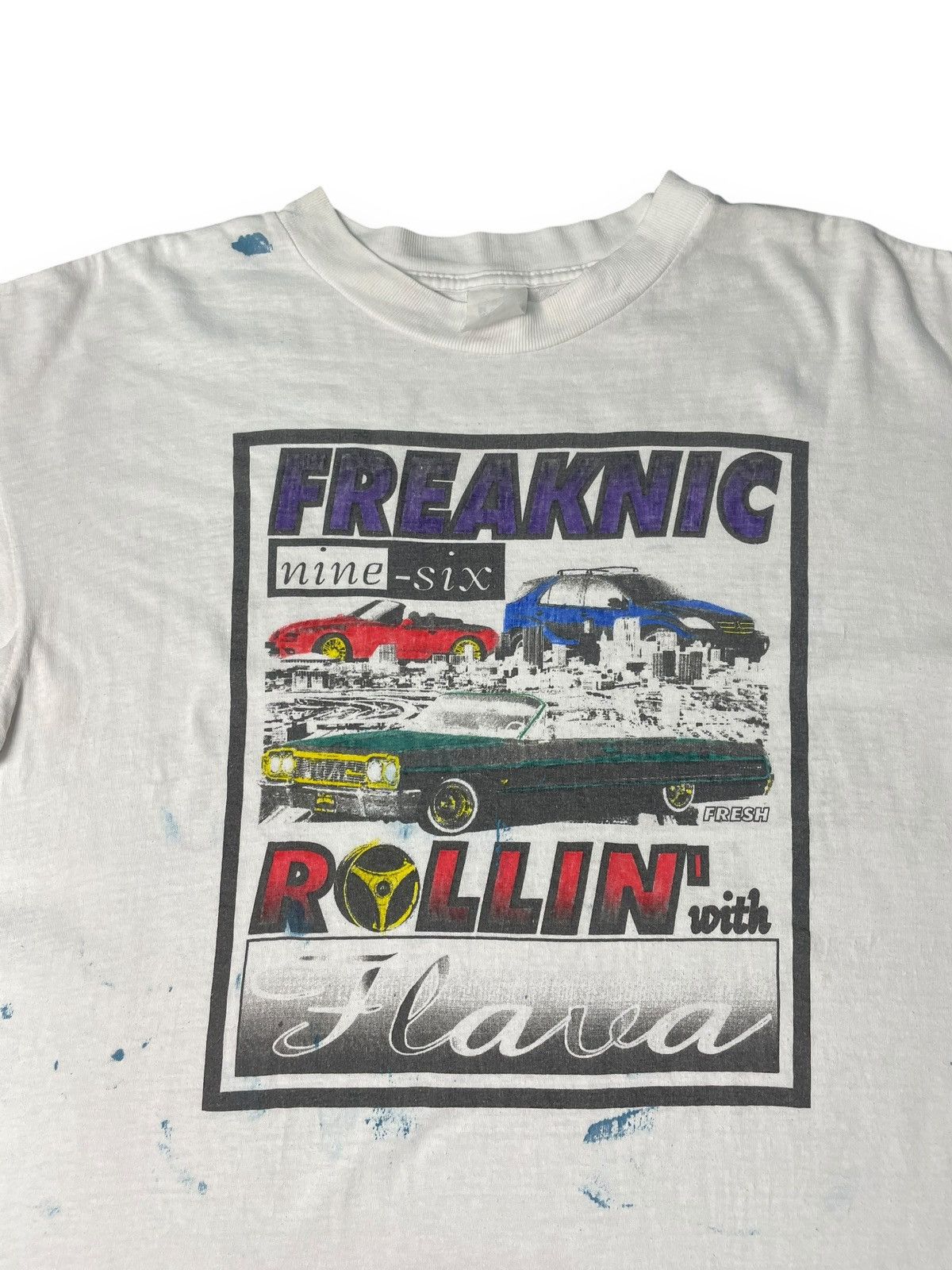 Rap Tees × Vintage Vintage Freaknik 96 Rollin With Flava Shirt Size US L / EU 52-54 / 3 - 3 Thumbnail