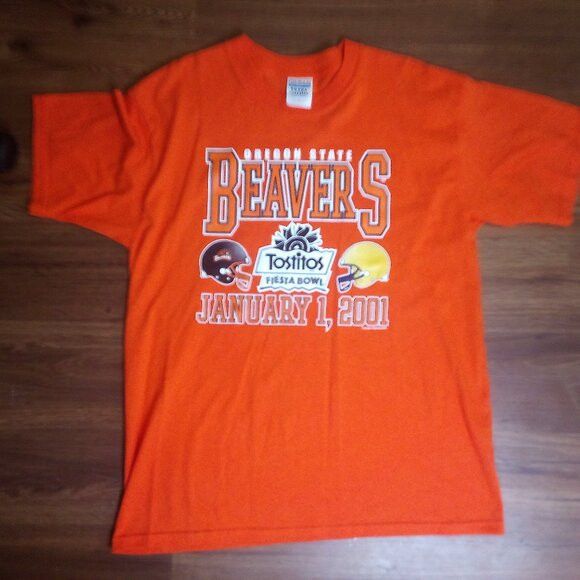 Gildan DS Vintage Oregon State Beavers Fiesta Bowl 2001 T-Shirt Size US L / EU 52-54 / 3 - 2 Thumbnail
