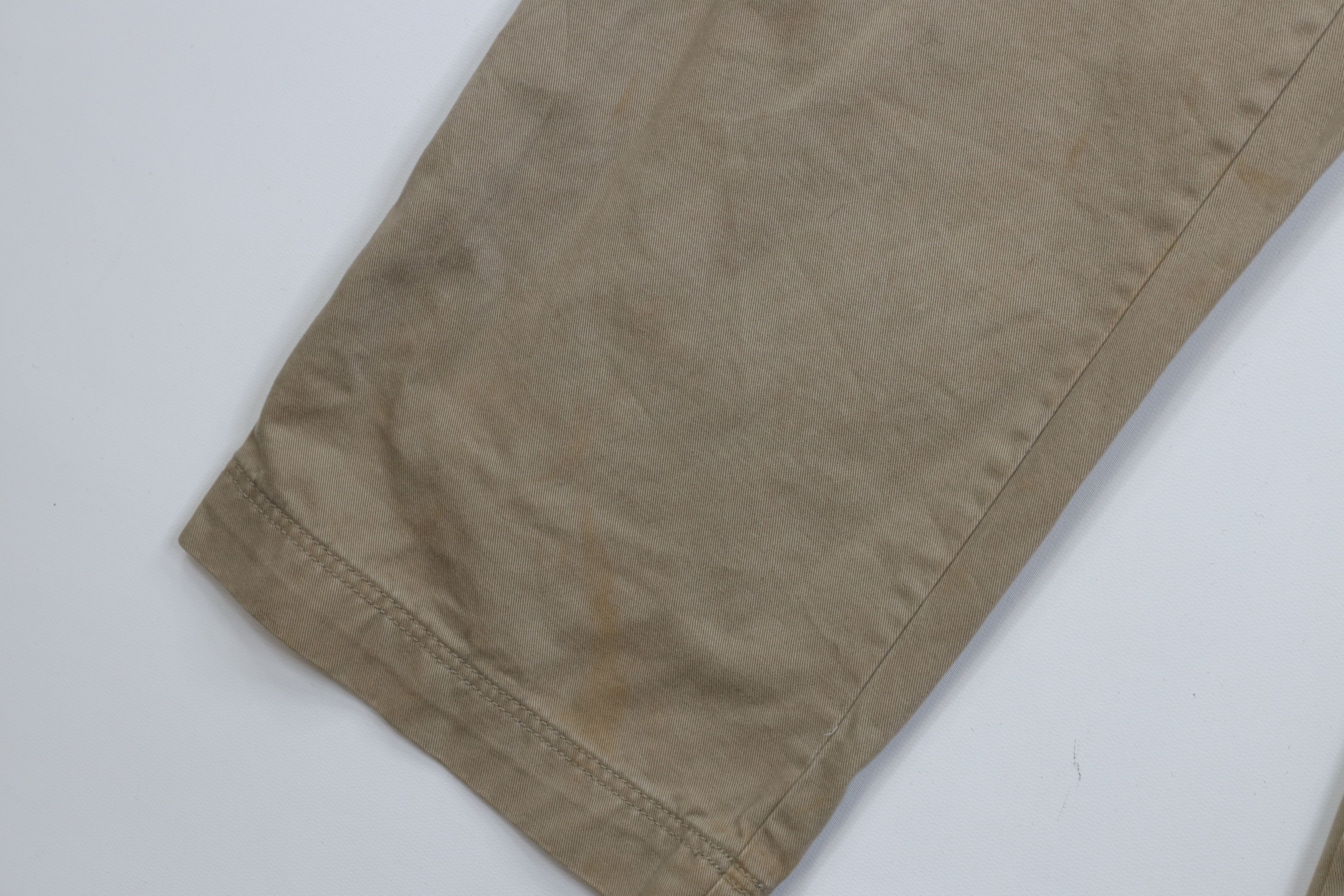 Vintage Vintage 90s Y2K Streetwear Wide Leg Cargo Pants Khaki Tan Size US 30 / EU 46 - 6 Thumbnail