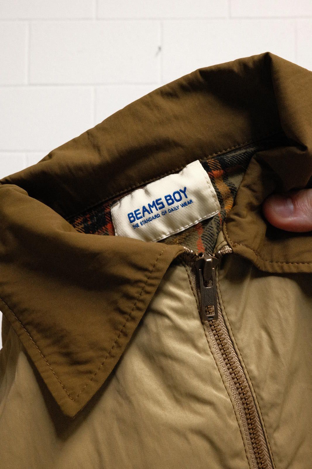 Other BEAMS BOY Two-Tone Brown Zip-Up Jacket Size US M / EU 48-50 / 2 - 3 Thumbnail